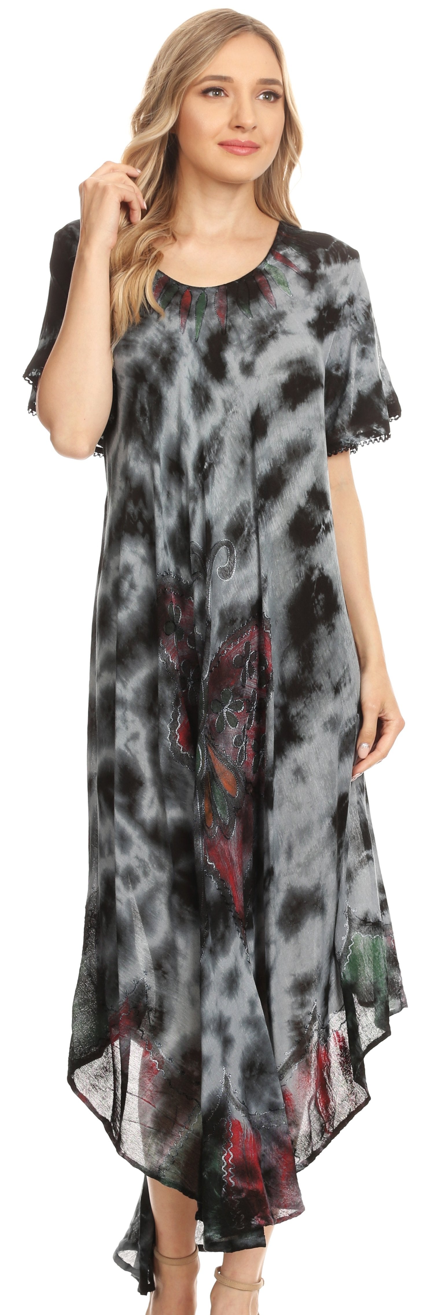 Sakkas - Nalani Flowy Caftan Tie Dye