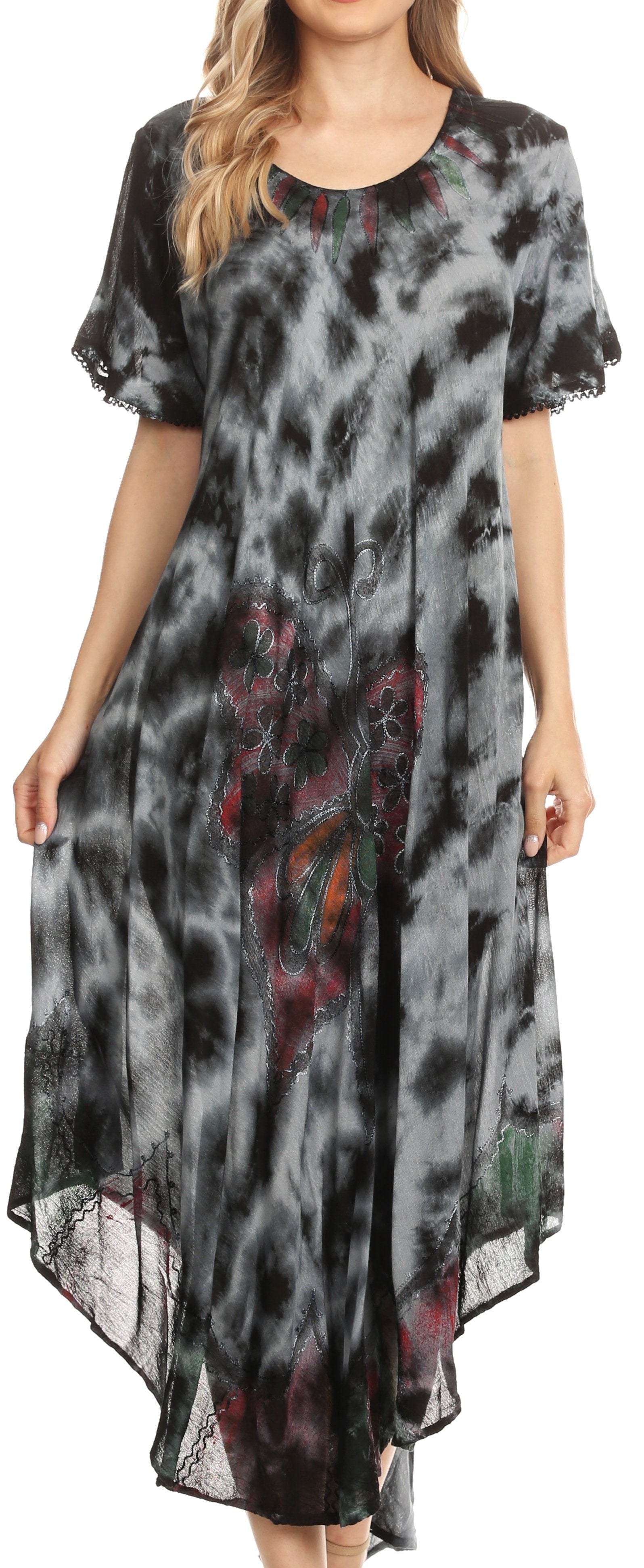 Sakkas - Nalani Flowy Caftan Tie Dye