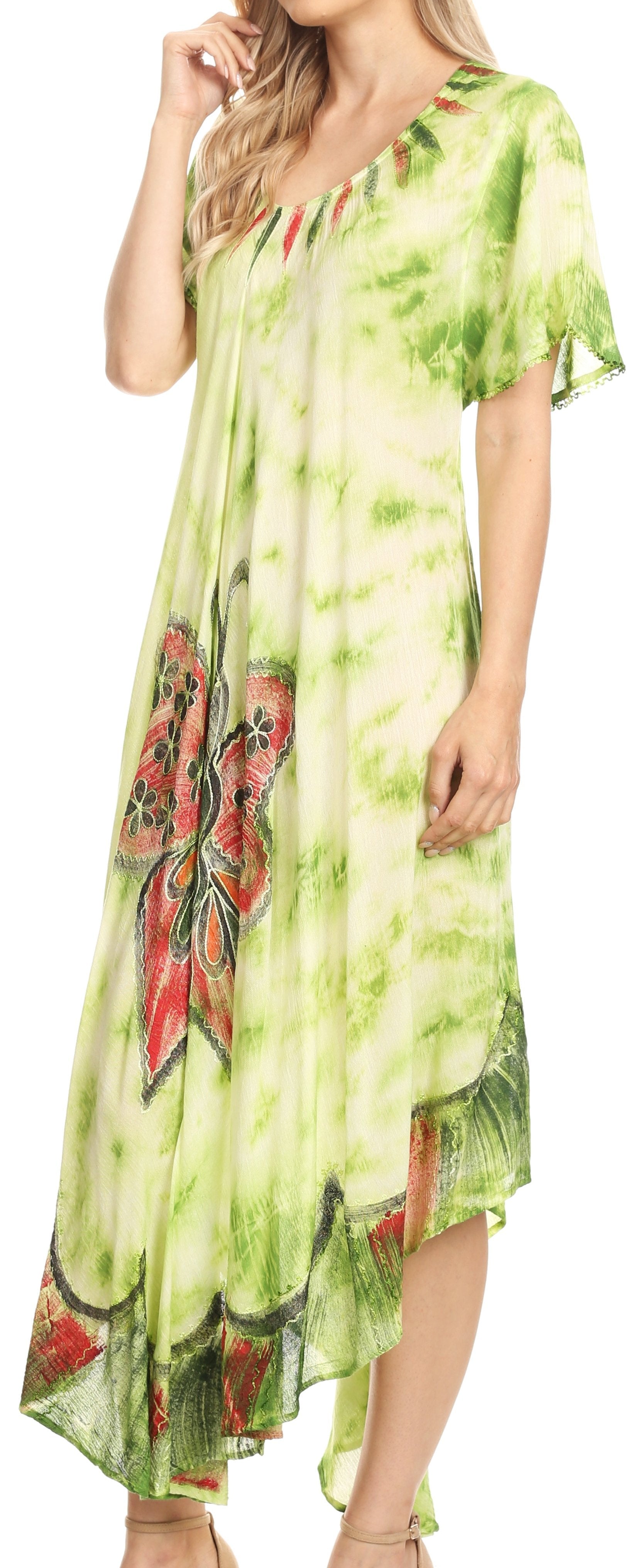 Sakkas - Nalani Flowy Caftan Tie Dye