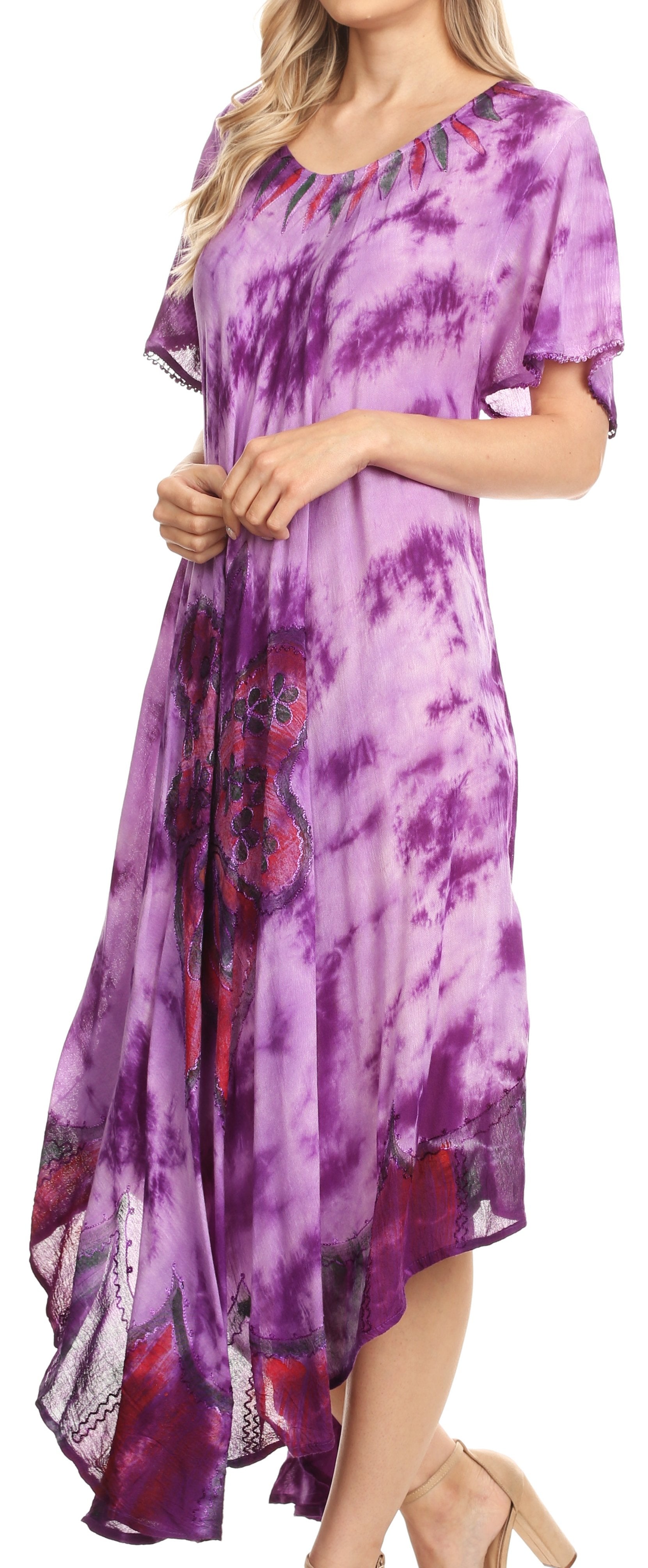 Sakkas - Nalani Flowy Caftan Tie Dye