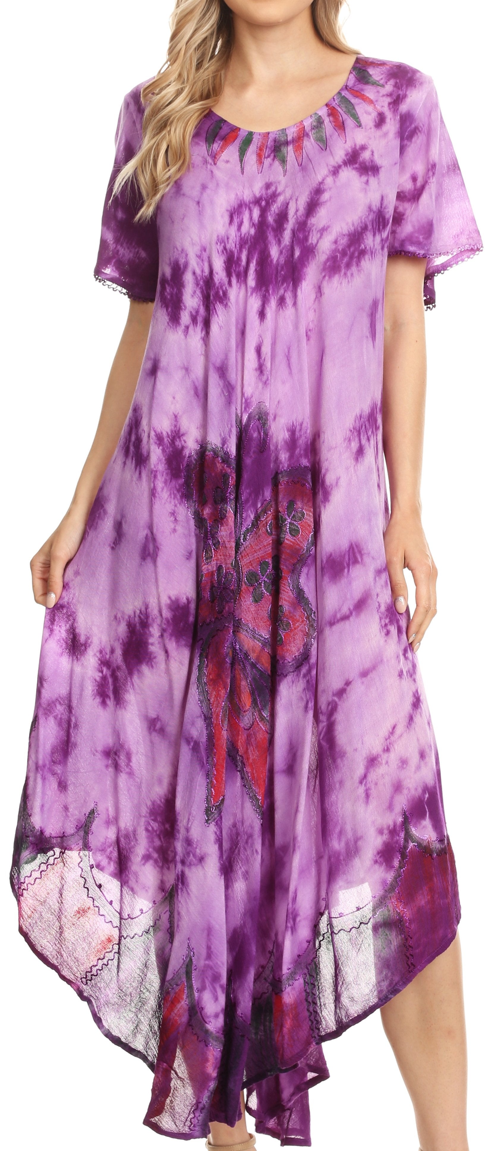 Sakkas - Nalani Flowy Caftan Tie Dye