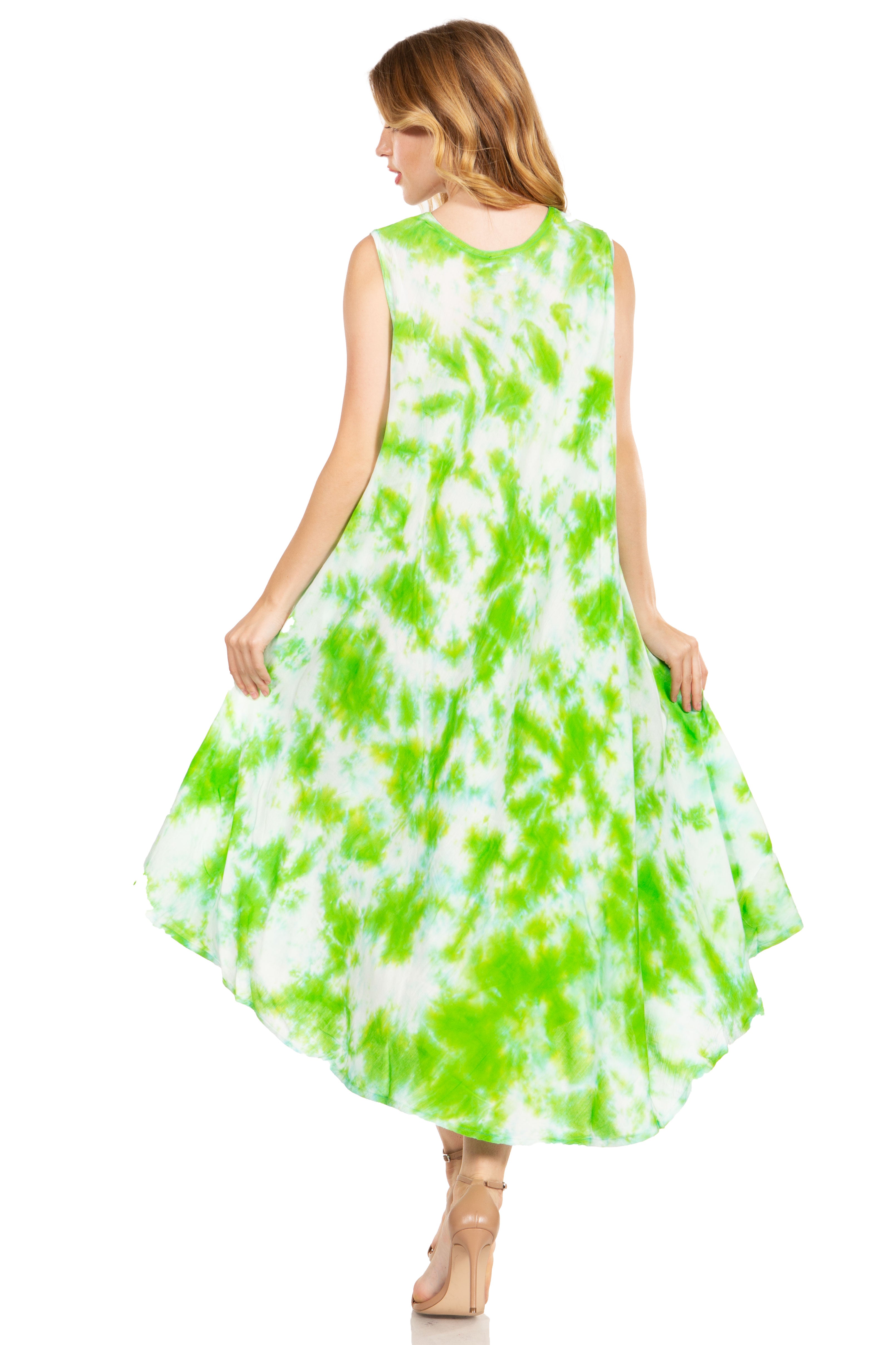Sakkas - Starlight Third Tie Dye Caftan Dress