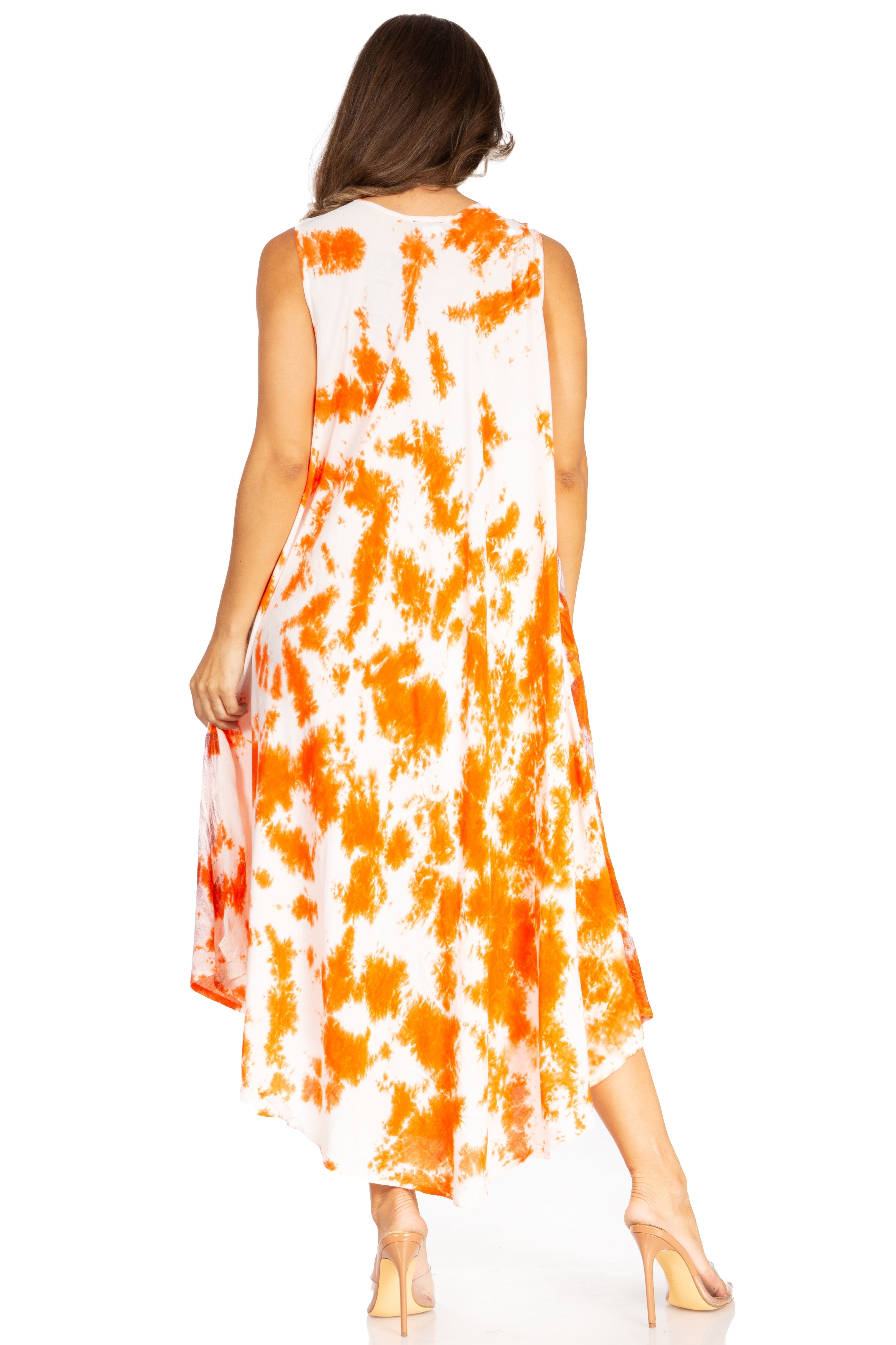 Sakkas - Starlight Third Tie Dye Caftan Dress
