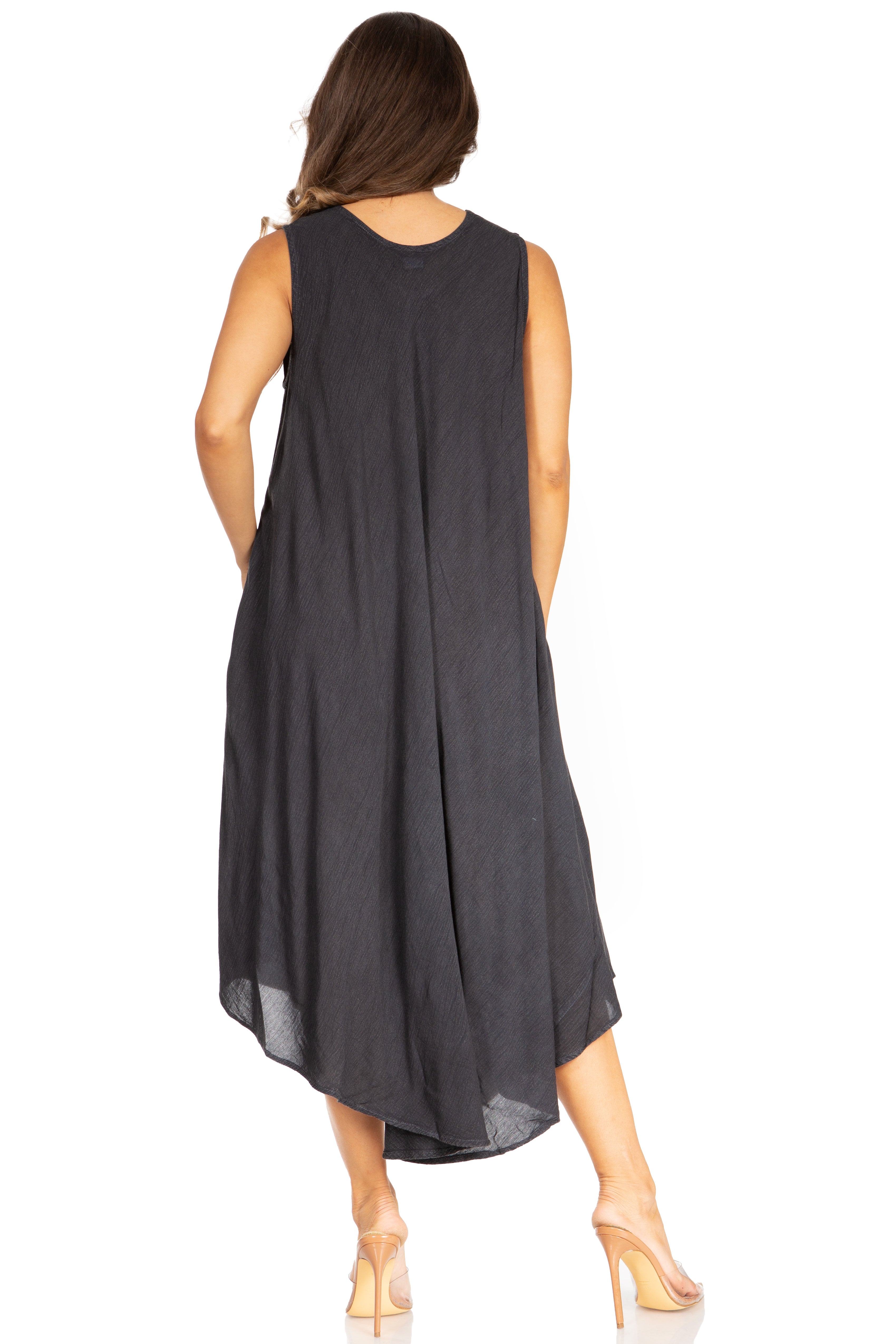 Sakkas - Starlight Fourth Tie Dye Caftan Tank Dres