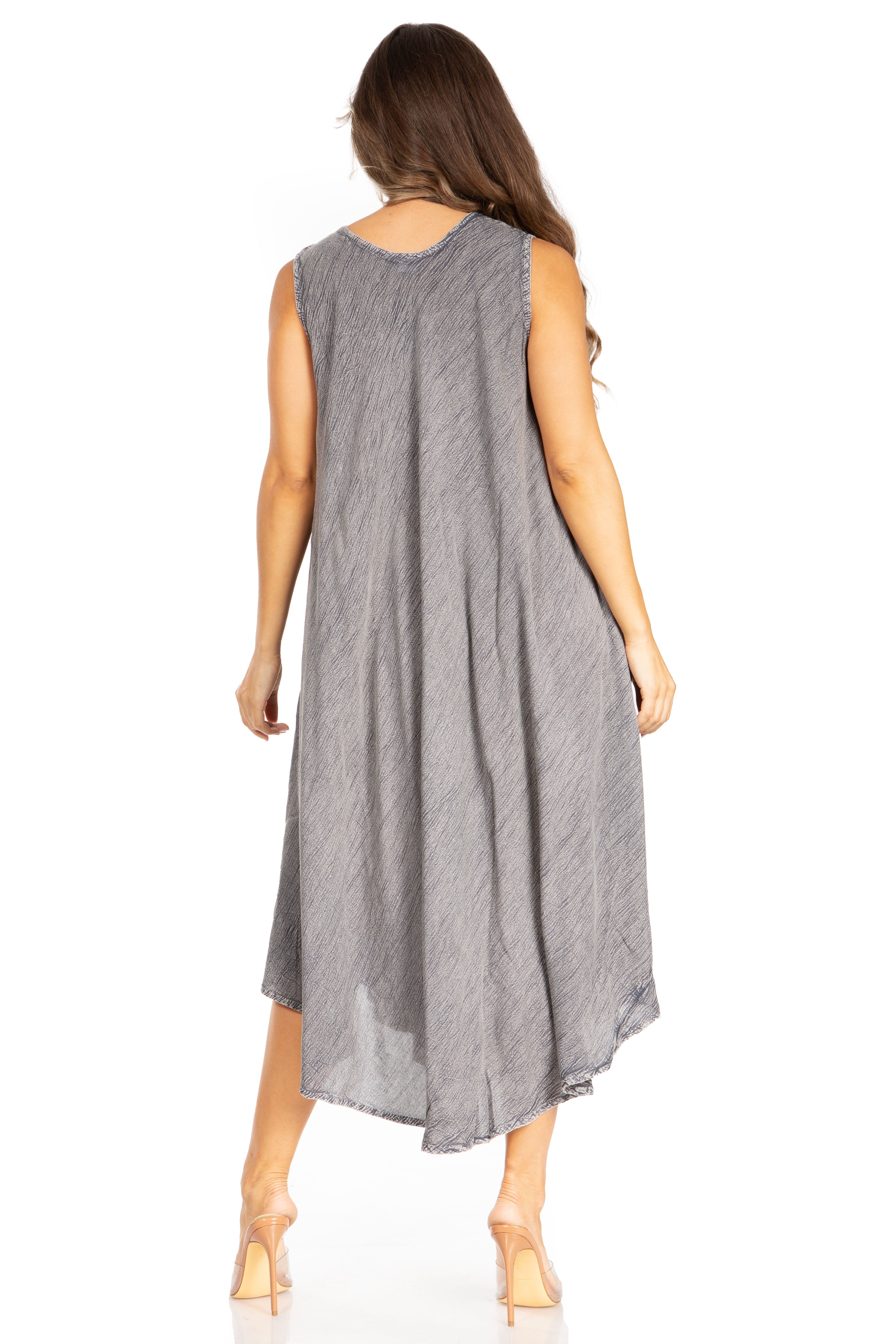 Sakkas - Starlight Fourth Tie Dye Caftan Tank Dres