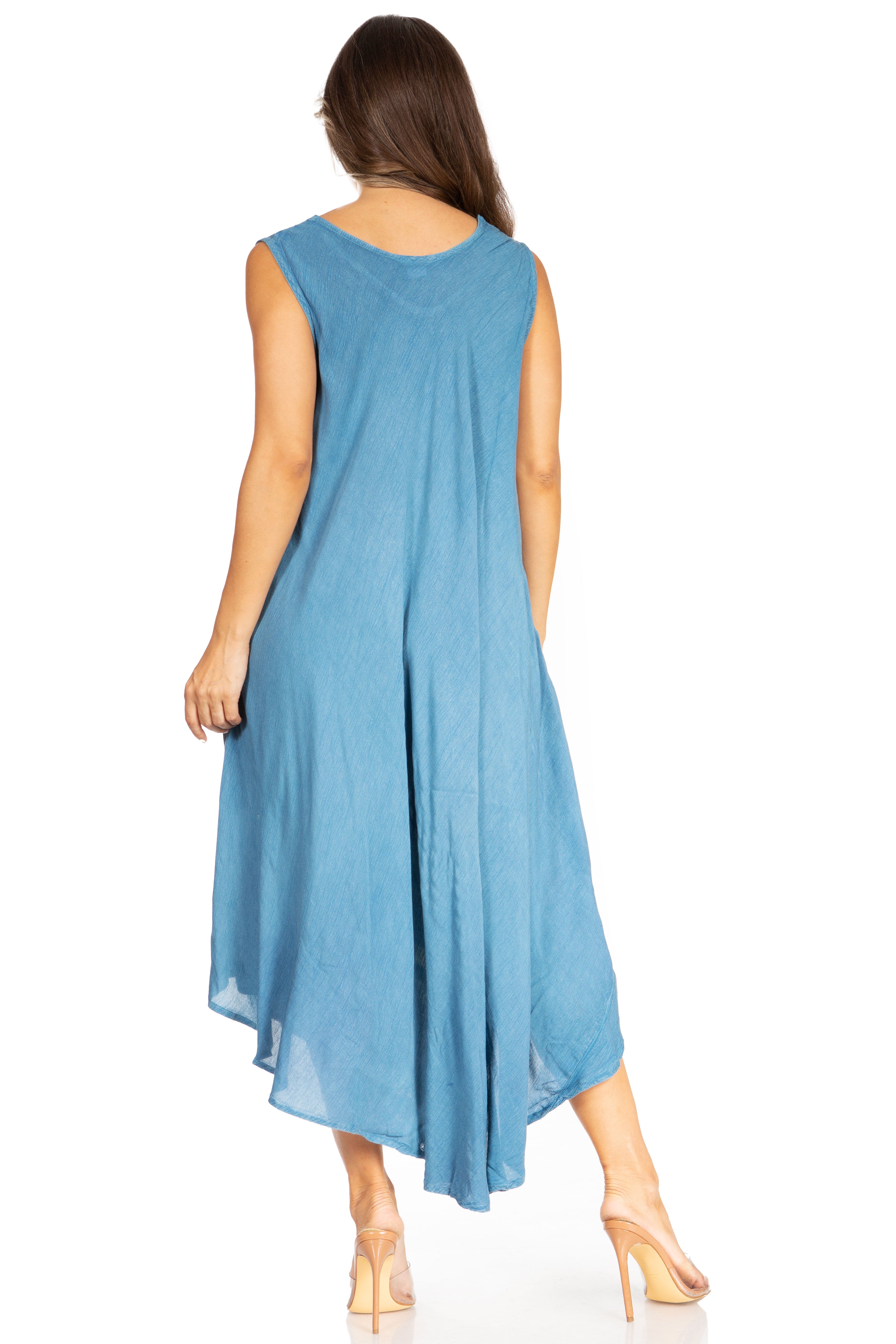 Sakkas - Starlight Fourth Tie Dye Caftan Tank Dres
