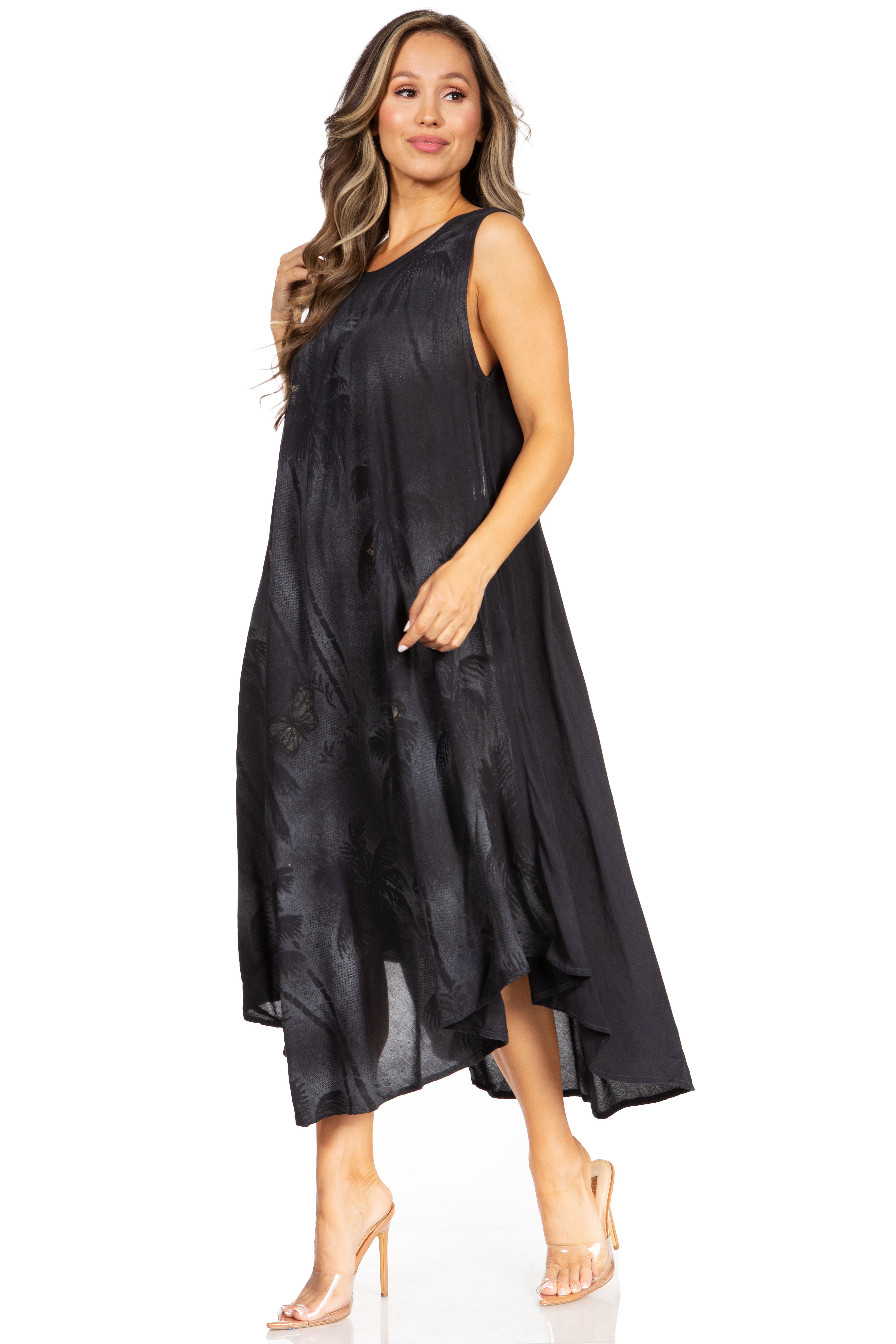 Sakkas - Starlight Fourth Tie Dye Caftan Tank Dres