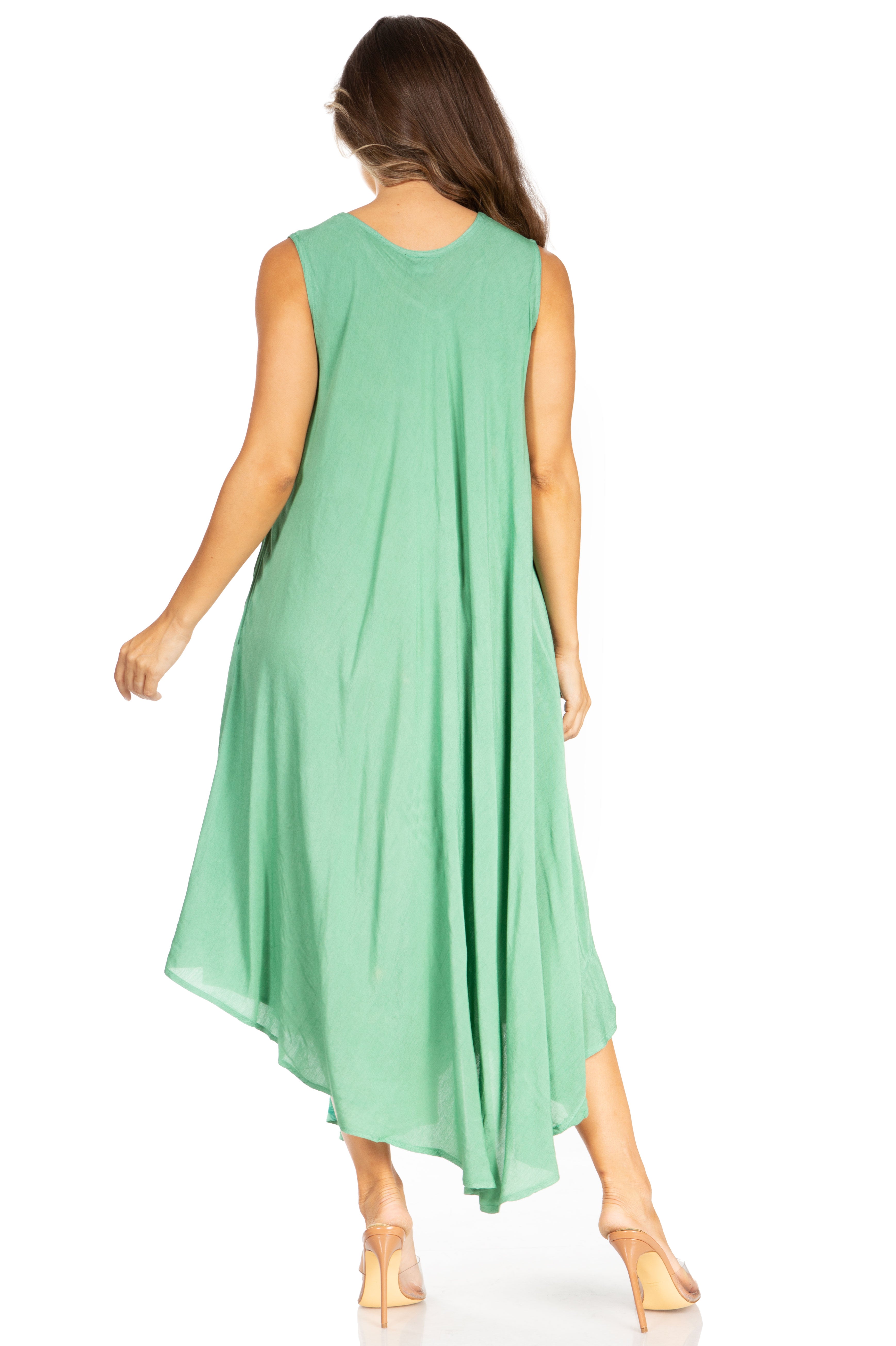 Sakkas - Starlight Fourth Tie Dye Caftan Tank Dres