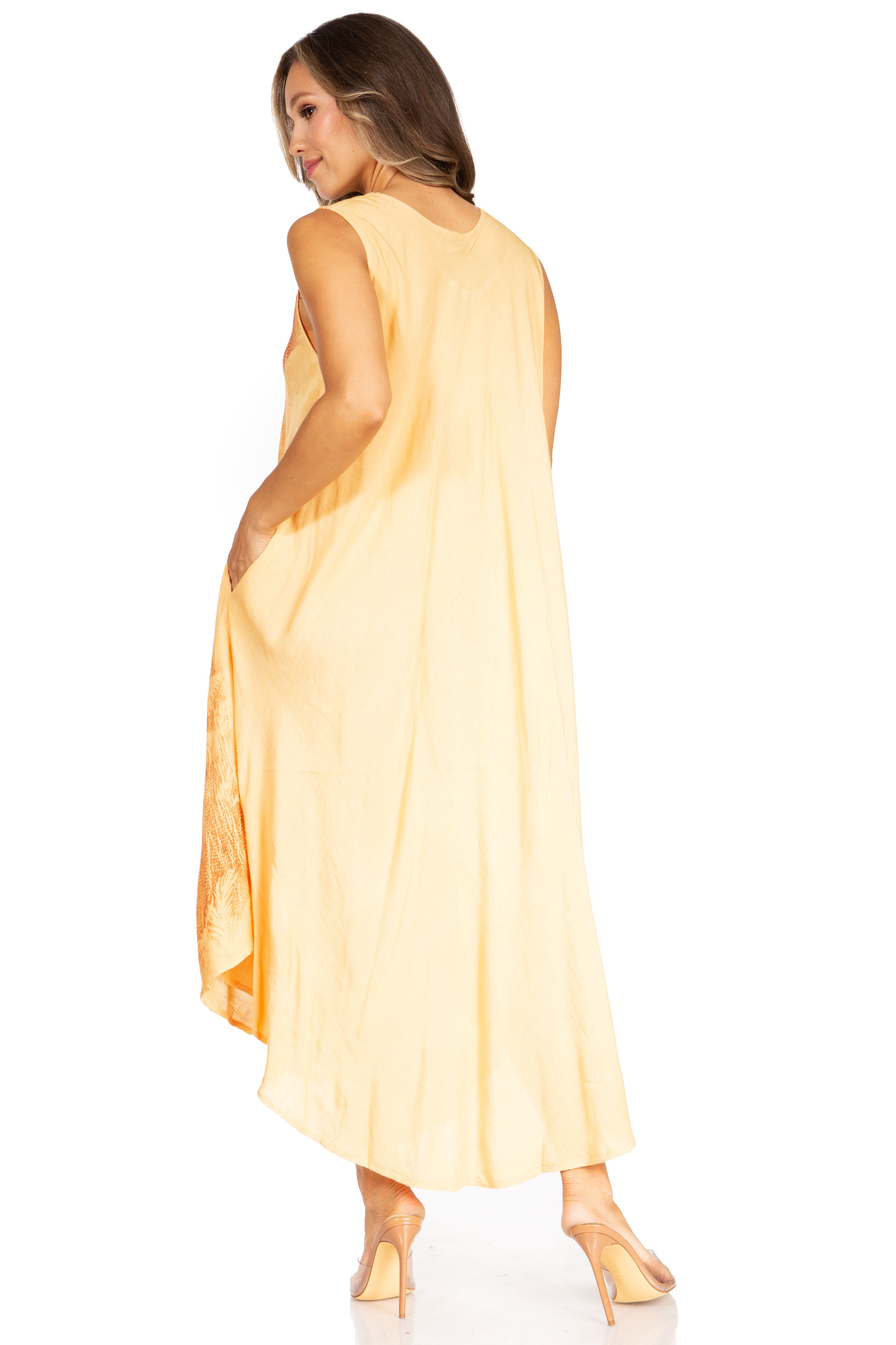 Sakkas - Starlight Fourth Tie Dye Caftan Tank Dres