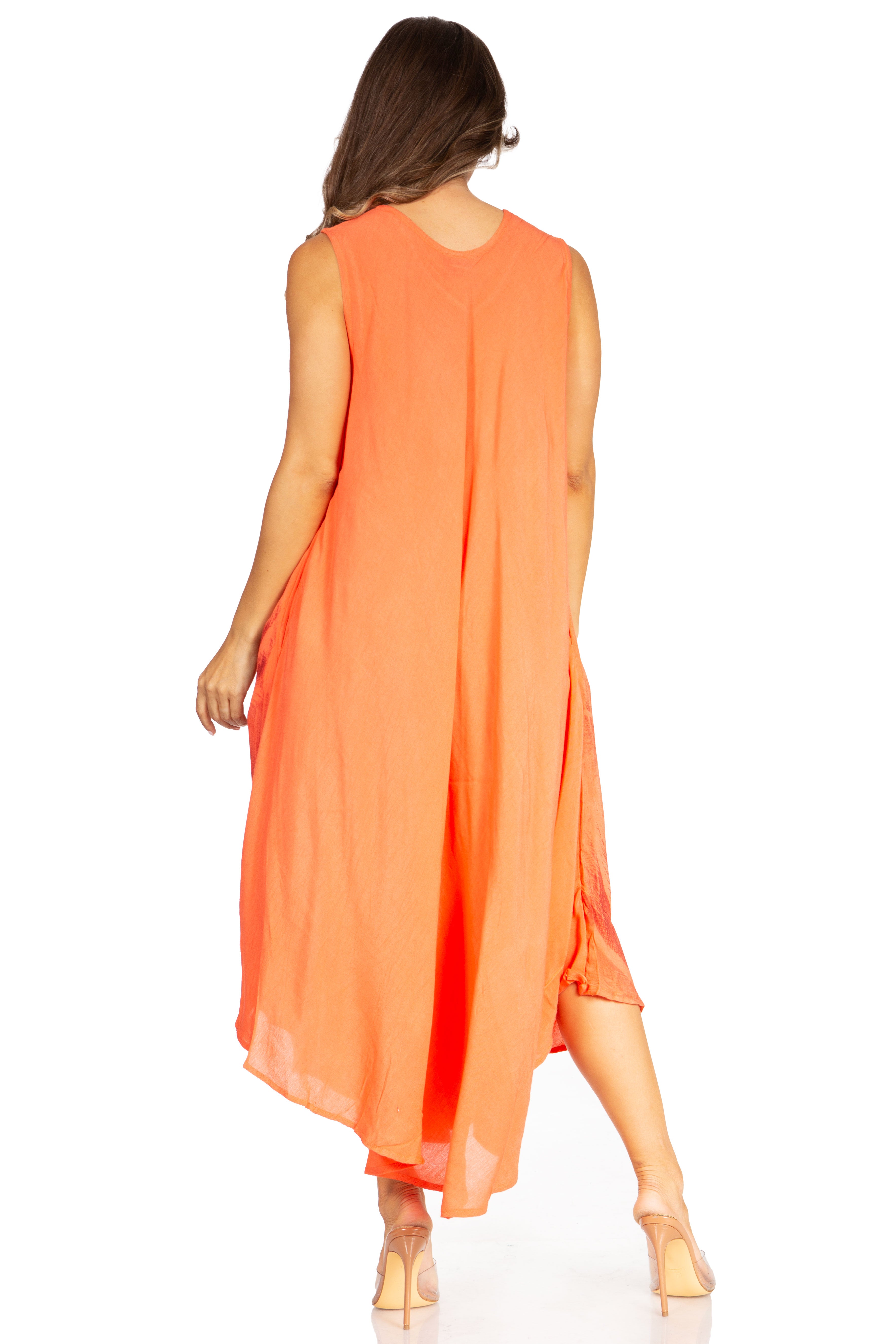 Sakkas - Starlight Fourth Tie Dye Caftan Tank Dres