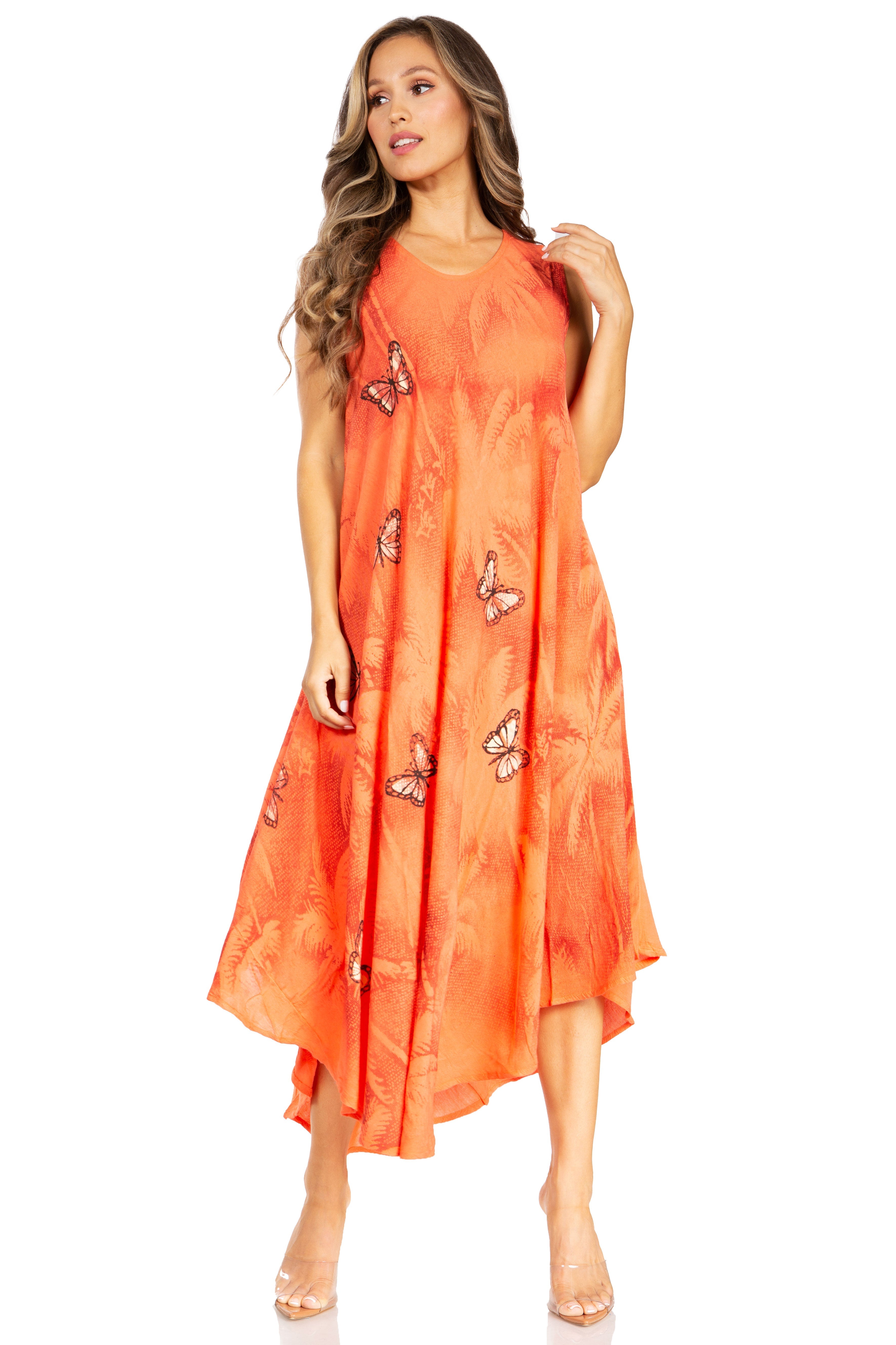 Sakkas - Starlight Fourth Tie Dye Caftan Tank Dres