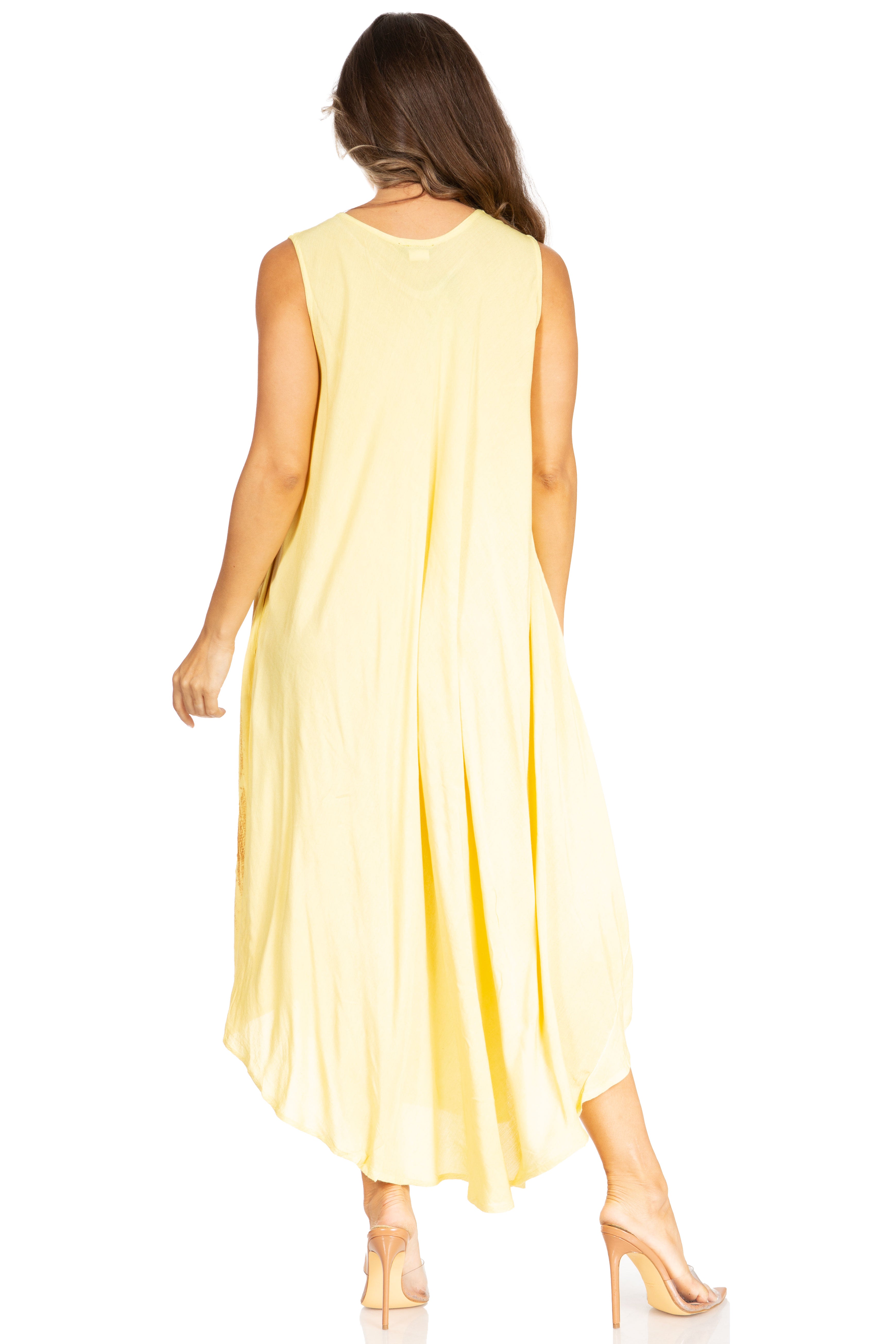 Sakkas - Starlight Fourth Tie Dye Caftan Tank Dres