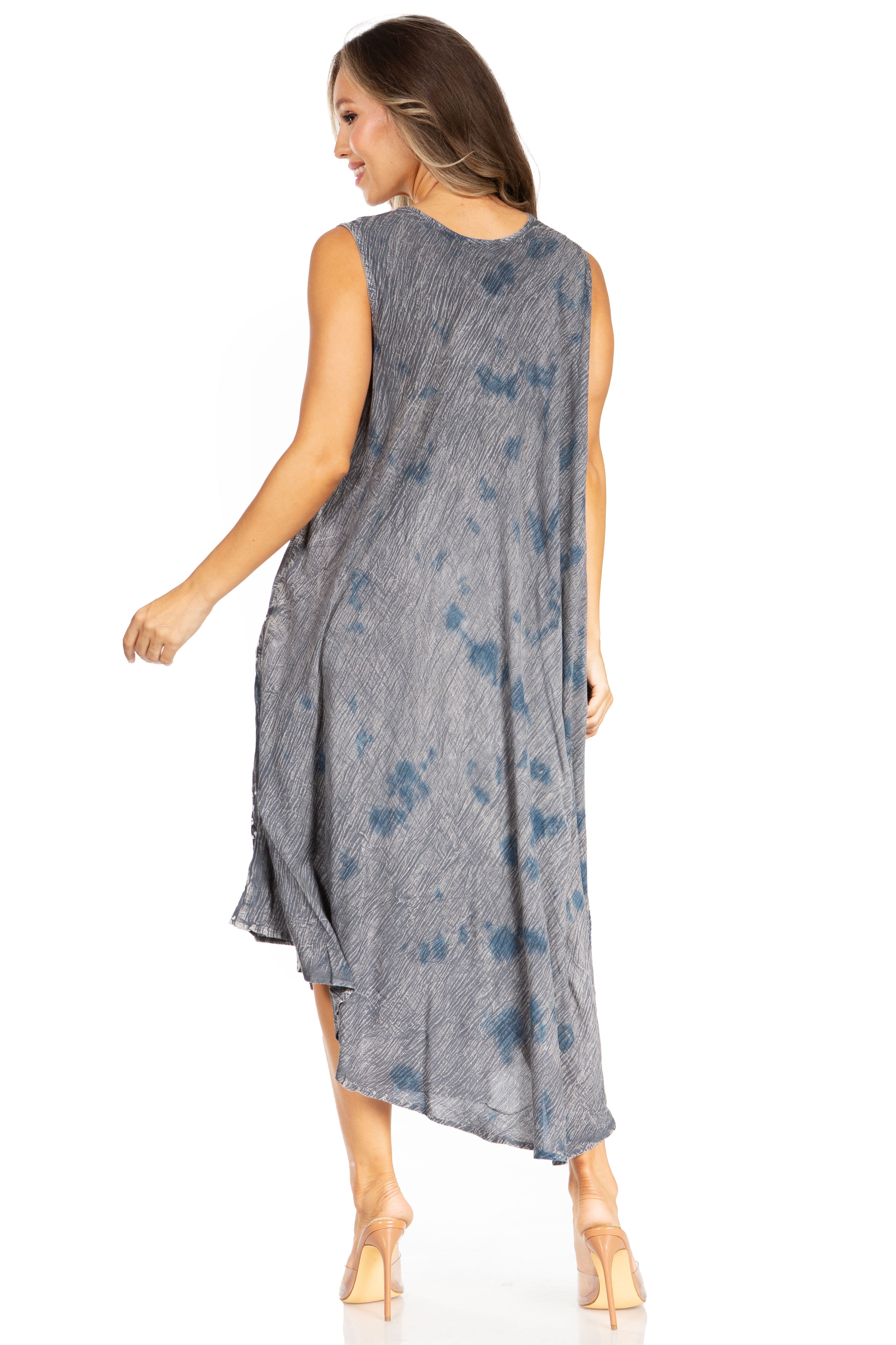 Sakkas - Starlight Fourth Tie Dye Caftan Tank Dres