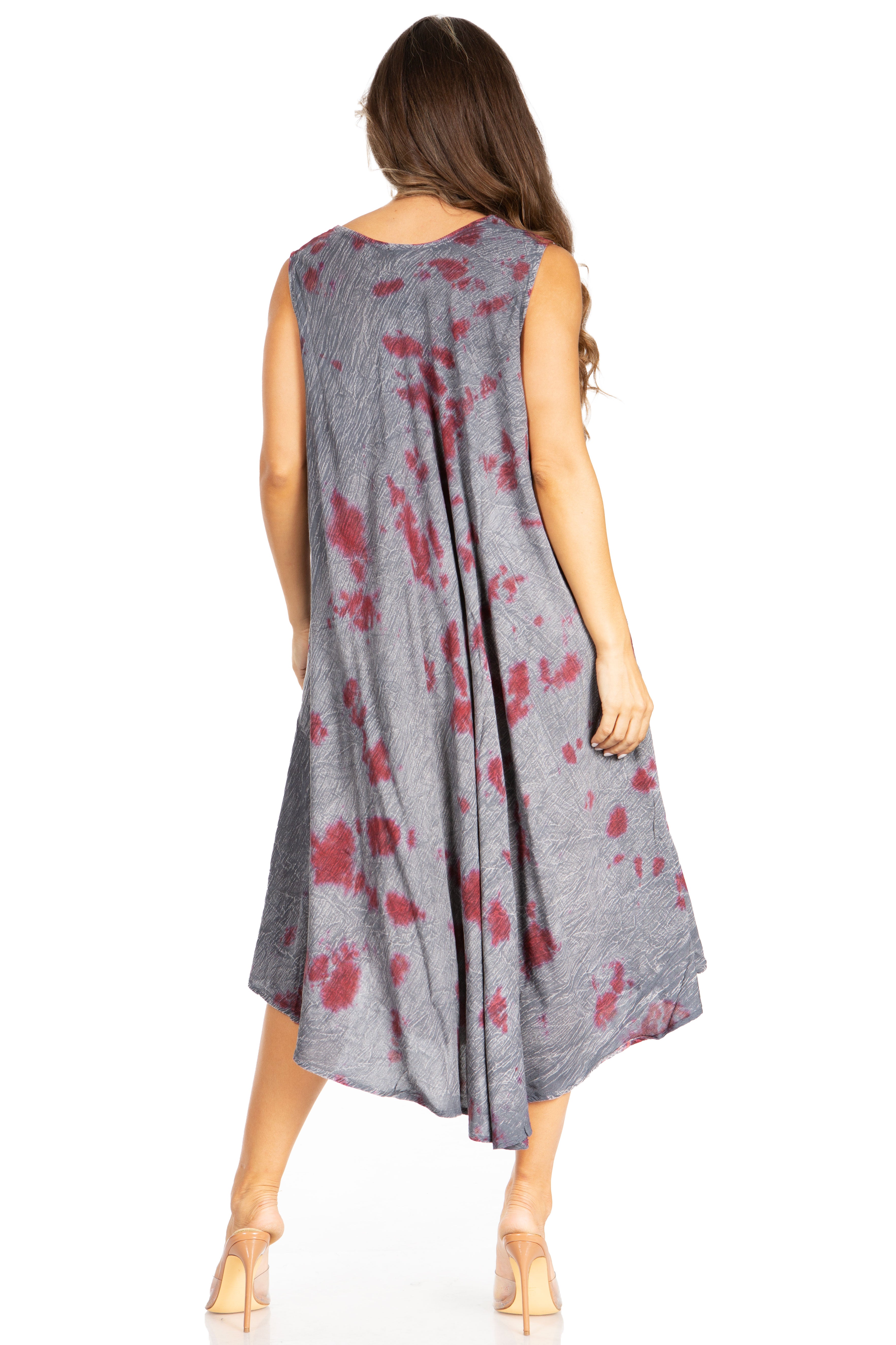 Sakkas - Starlight Fourth Tie Dye Caftan Tank Dres