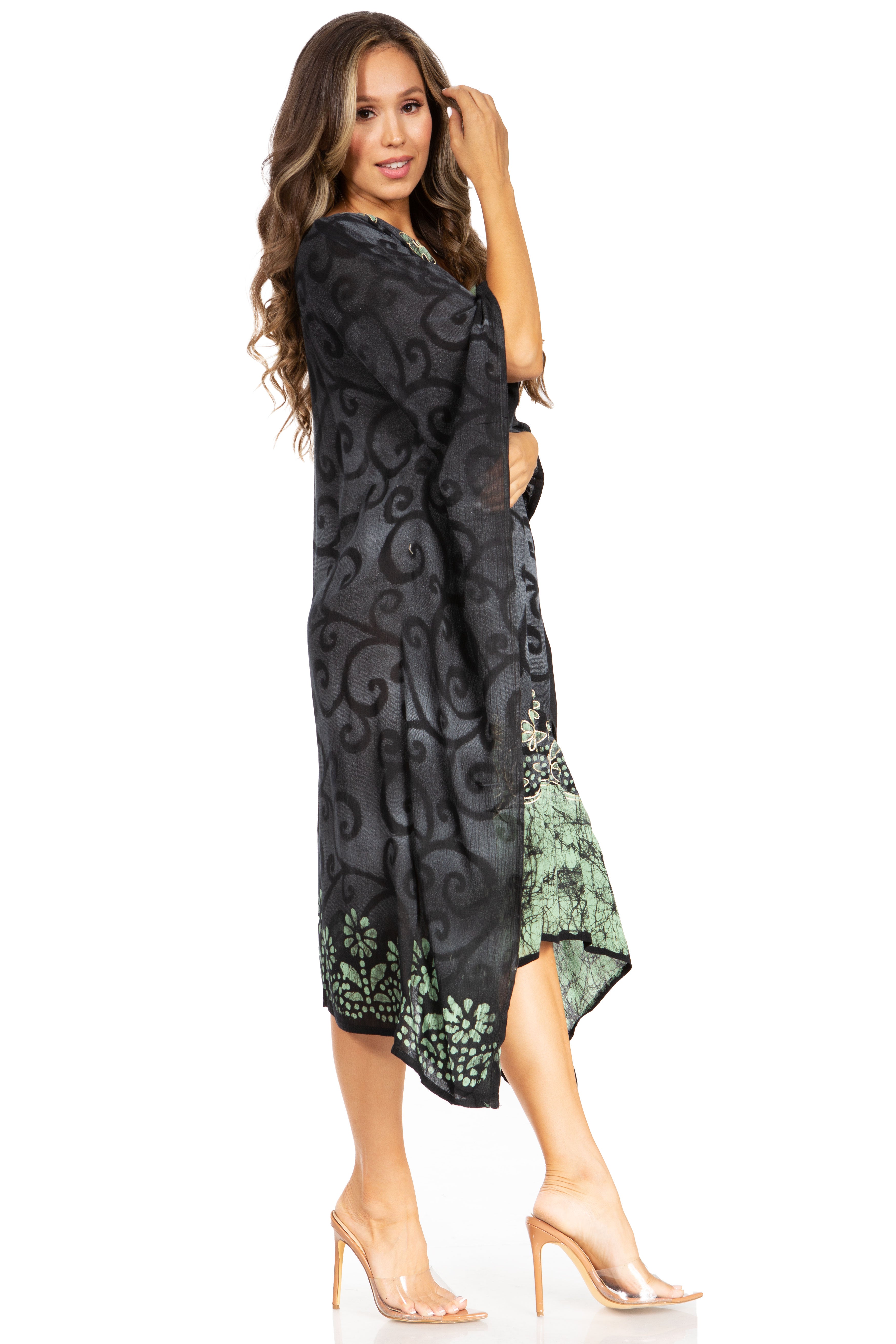 Sakkas Clementine Tie Dye Caftan