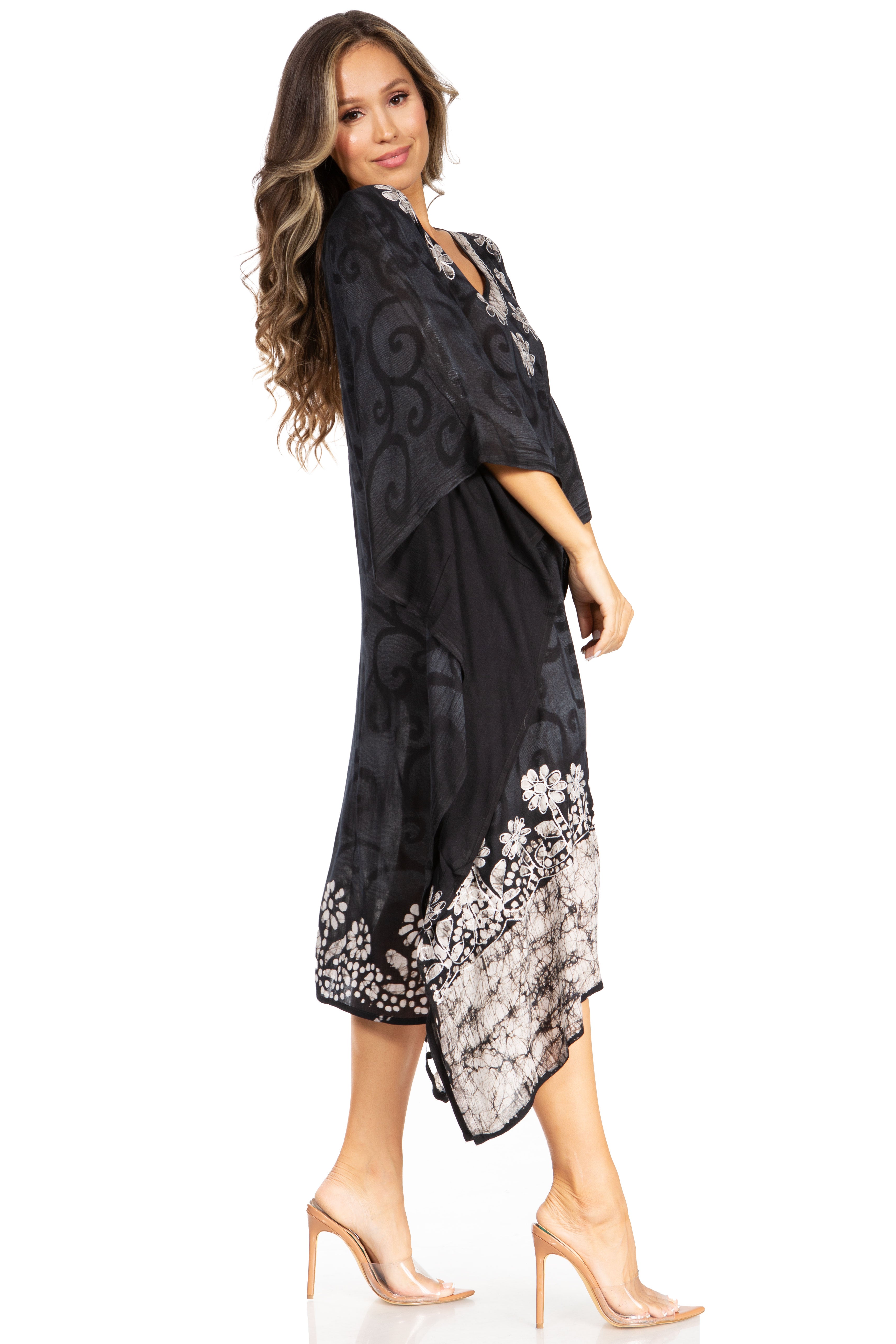 Sakkas Clementine Tie Dye Caftan