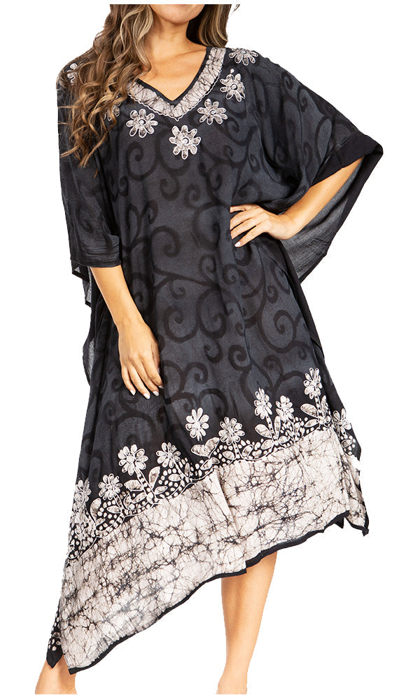 Sakkas Clementine Tie Dye Caftan