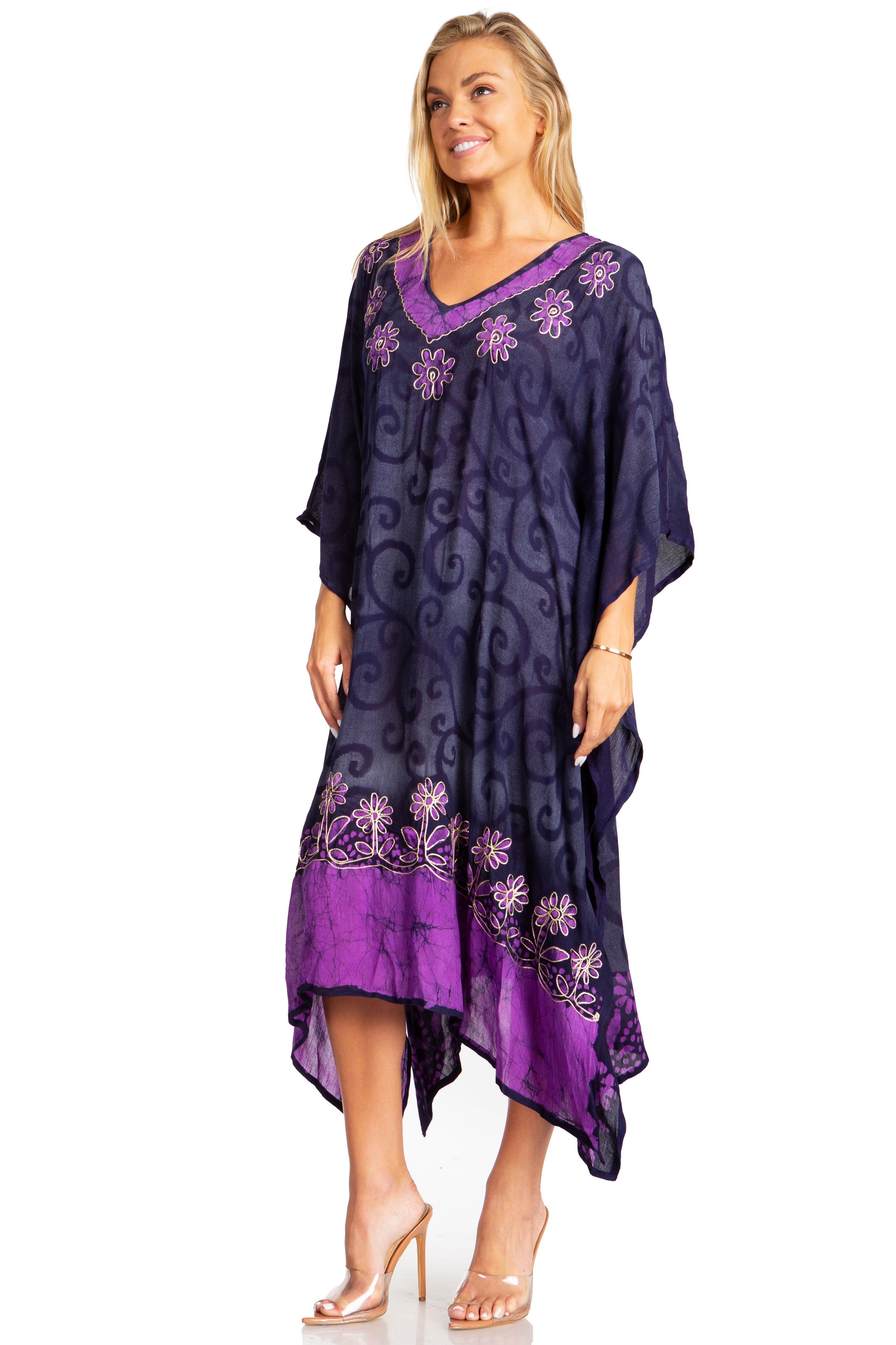 Sakkas Clementine Tie Dye Caftan