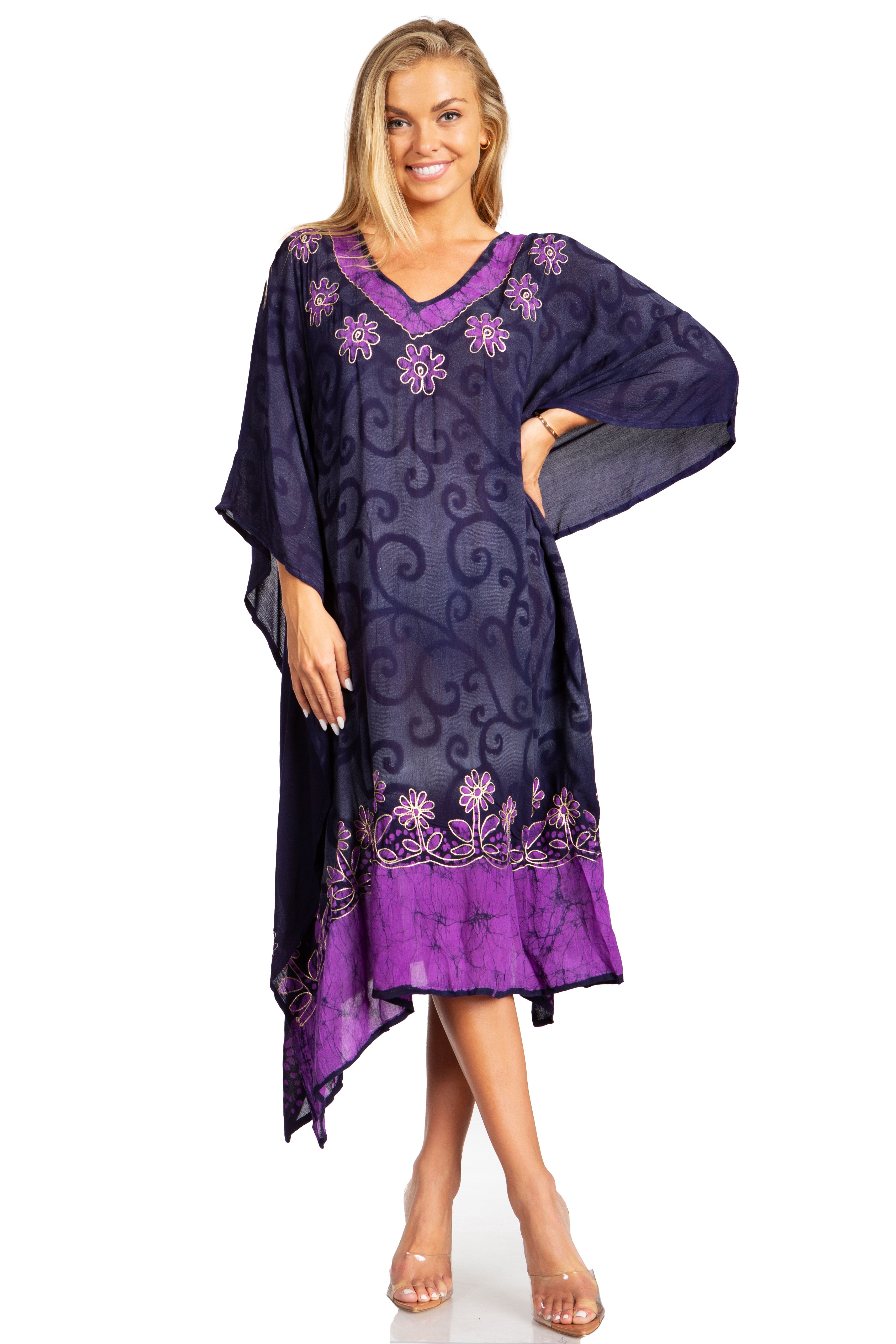 Sakkas Clementine Tie Dye Caftan