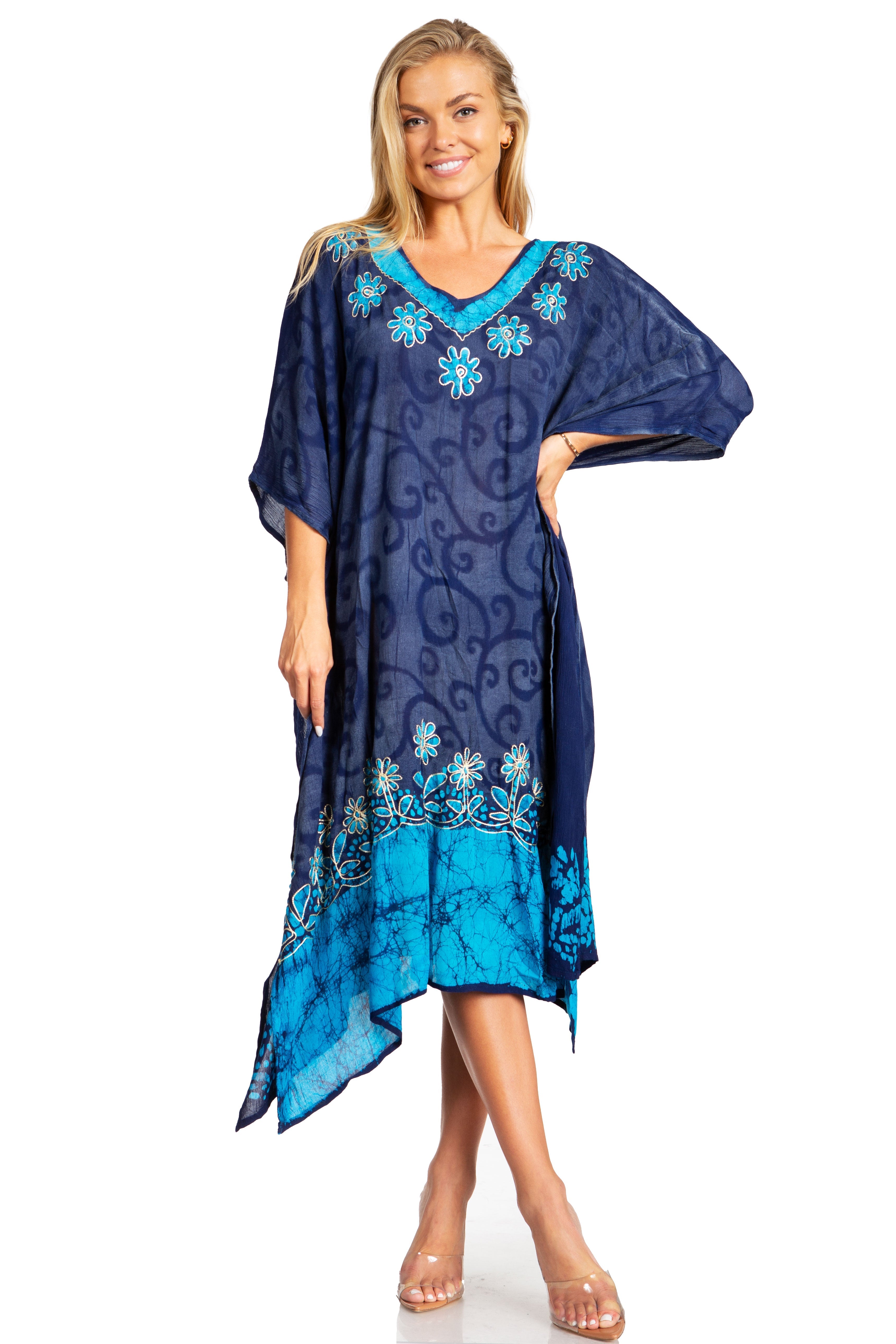 Sakkas Clementine Tie Dye Caftan