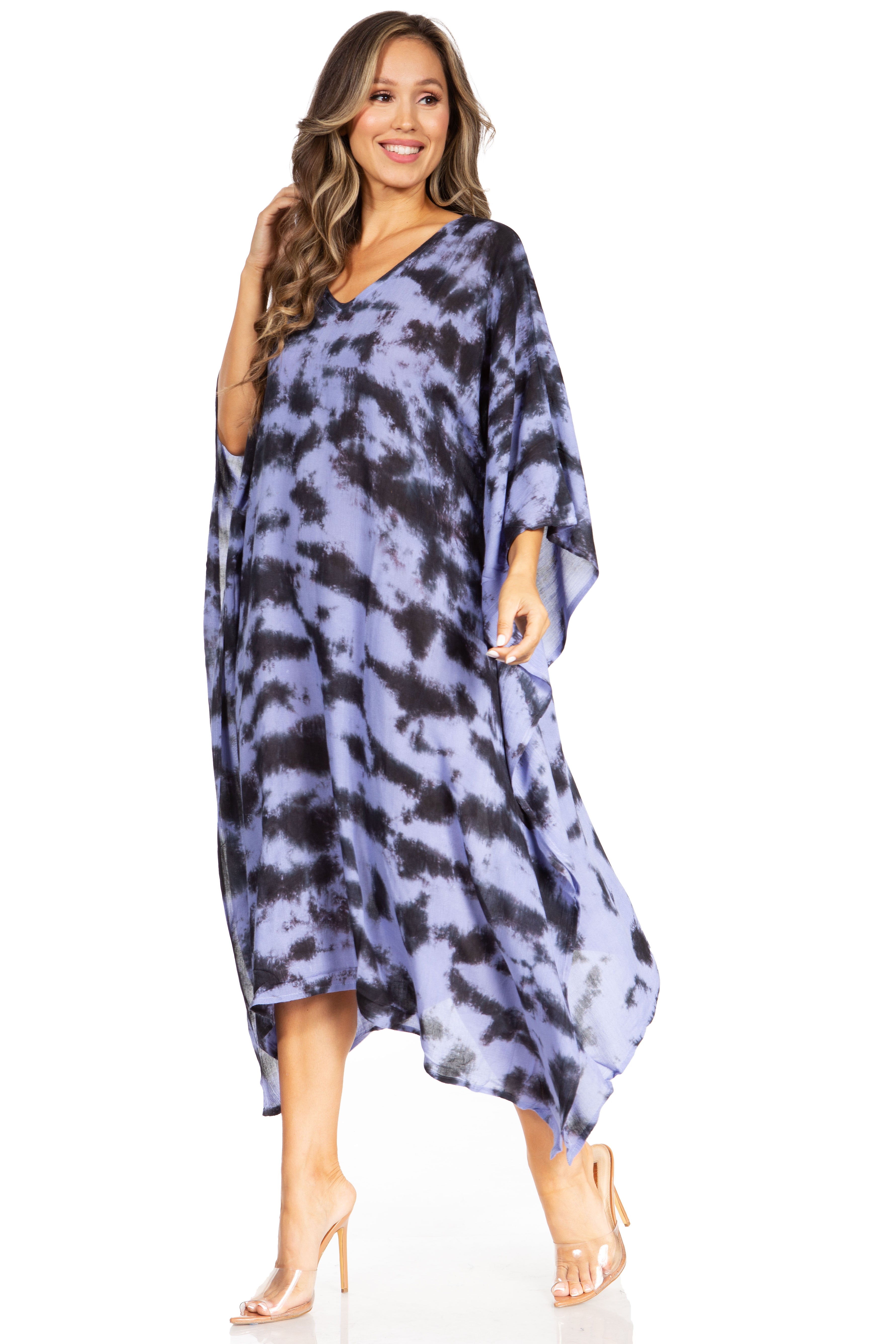 Sakkas Clementine Tie Dye Caftan