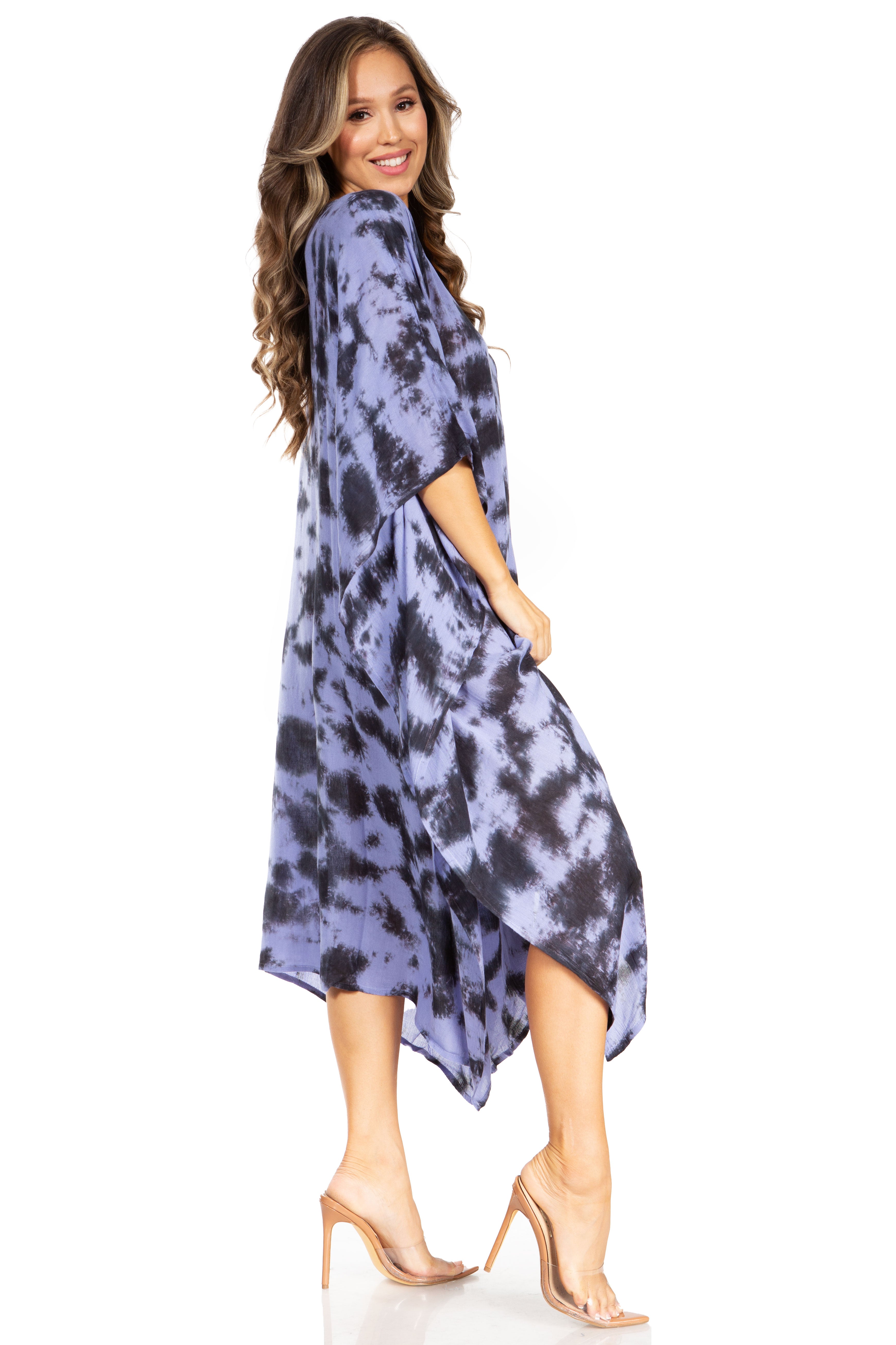 Sakkas Clementine Tie Dye Caftan