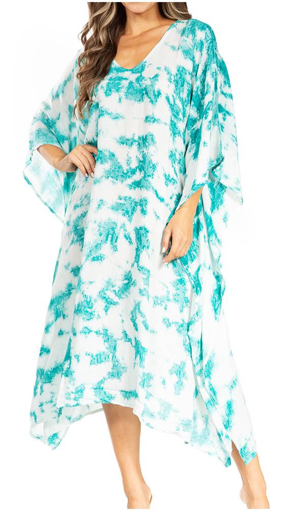 Sakkas Clementine Tie Dye Caftan