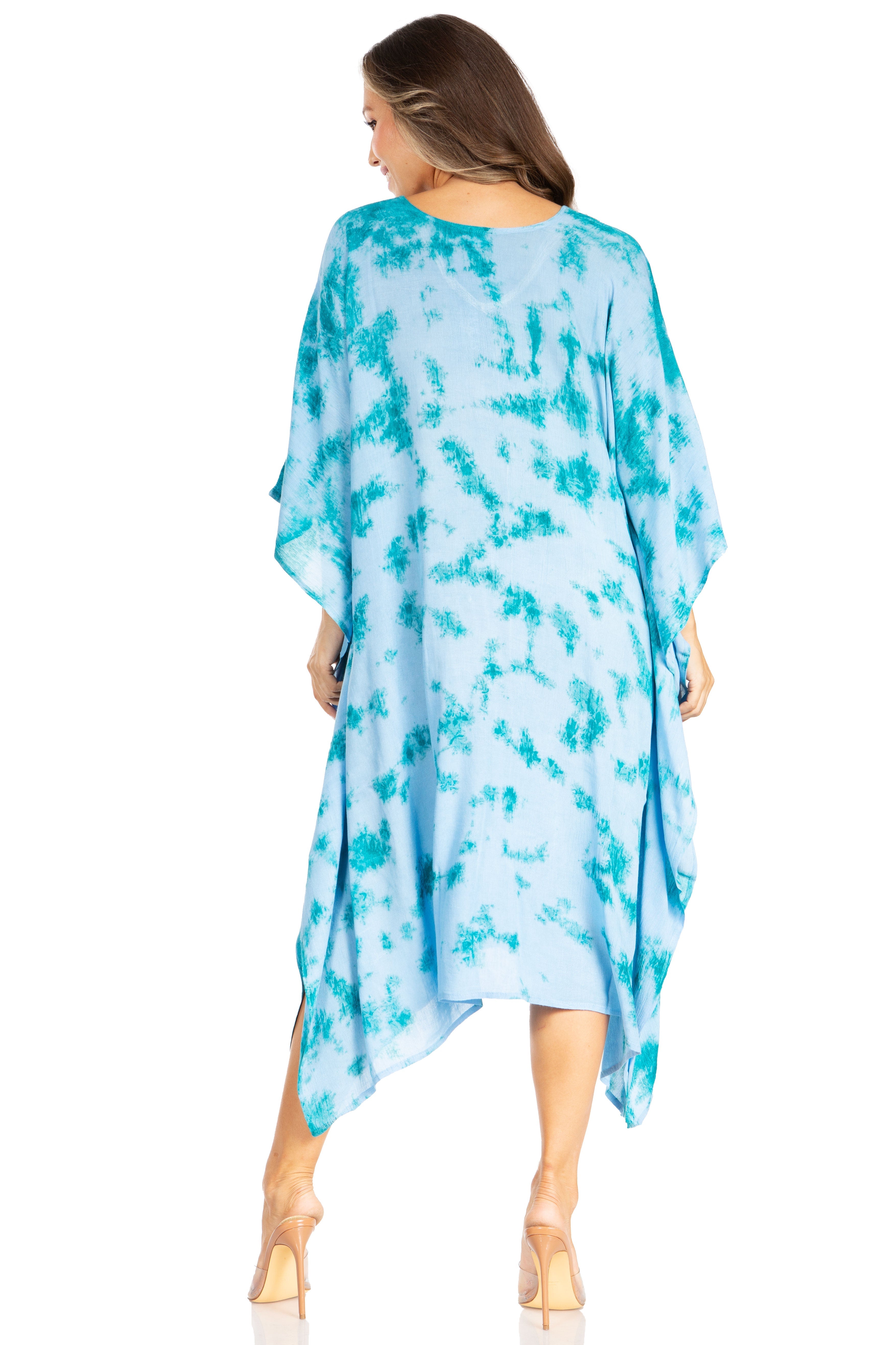Sakkas Clementine Tie Dye Caftan