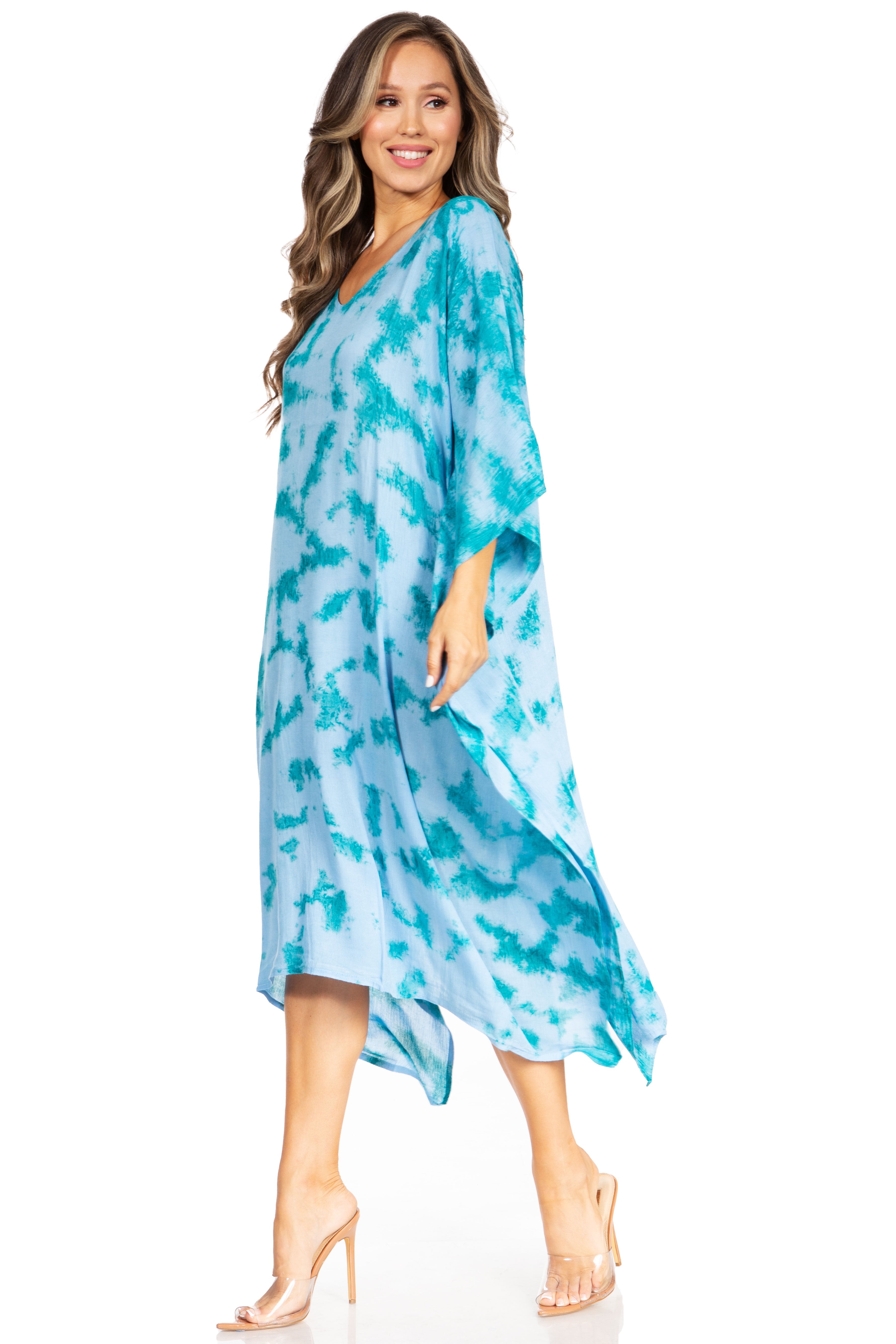 Sakkas Clementine Tie Dye Caftan