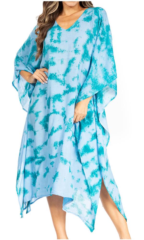 Sakkas Clementine Tie Dye Caftan