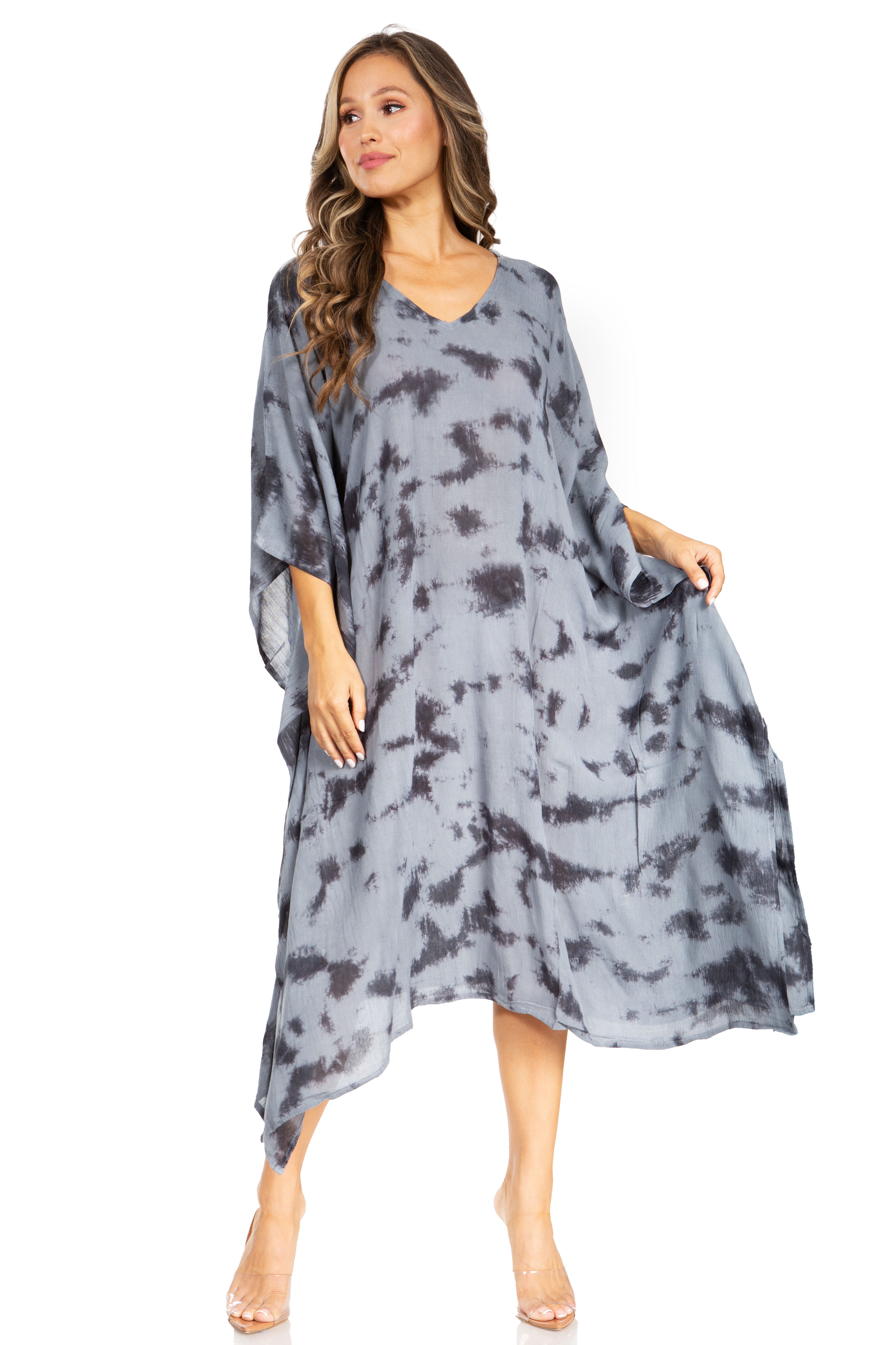 Sakkas Clementine Tie Dye Caftan