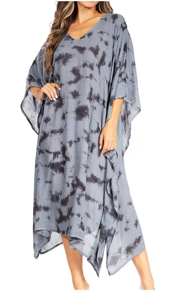 Sakkas Clementine Tie Dye Caftan