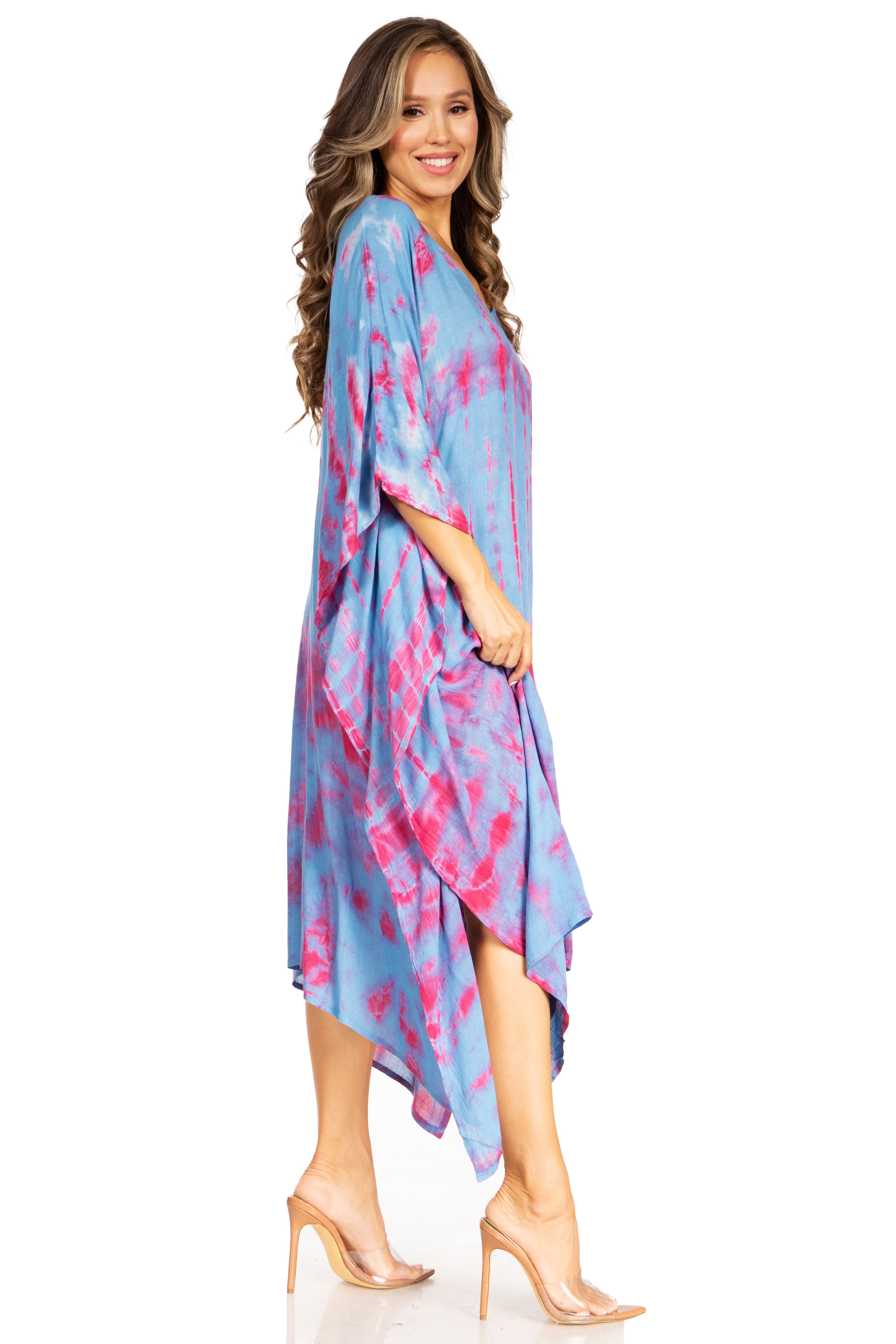 Sakkas Clementine Tie Dye Caftan