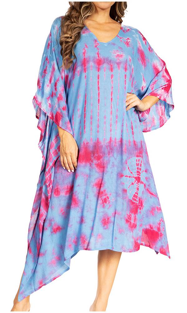 Sakkas Clementine Tie Dye Caftan