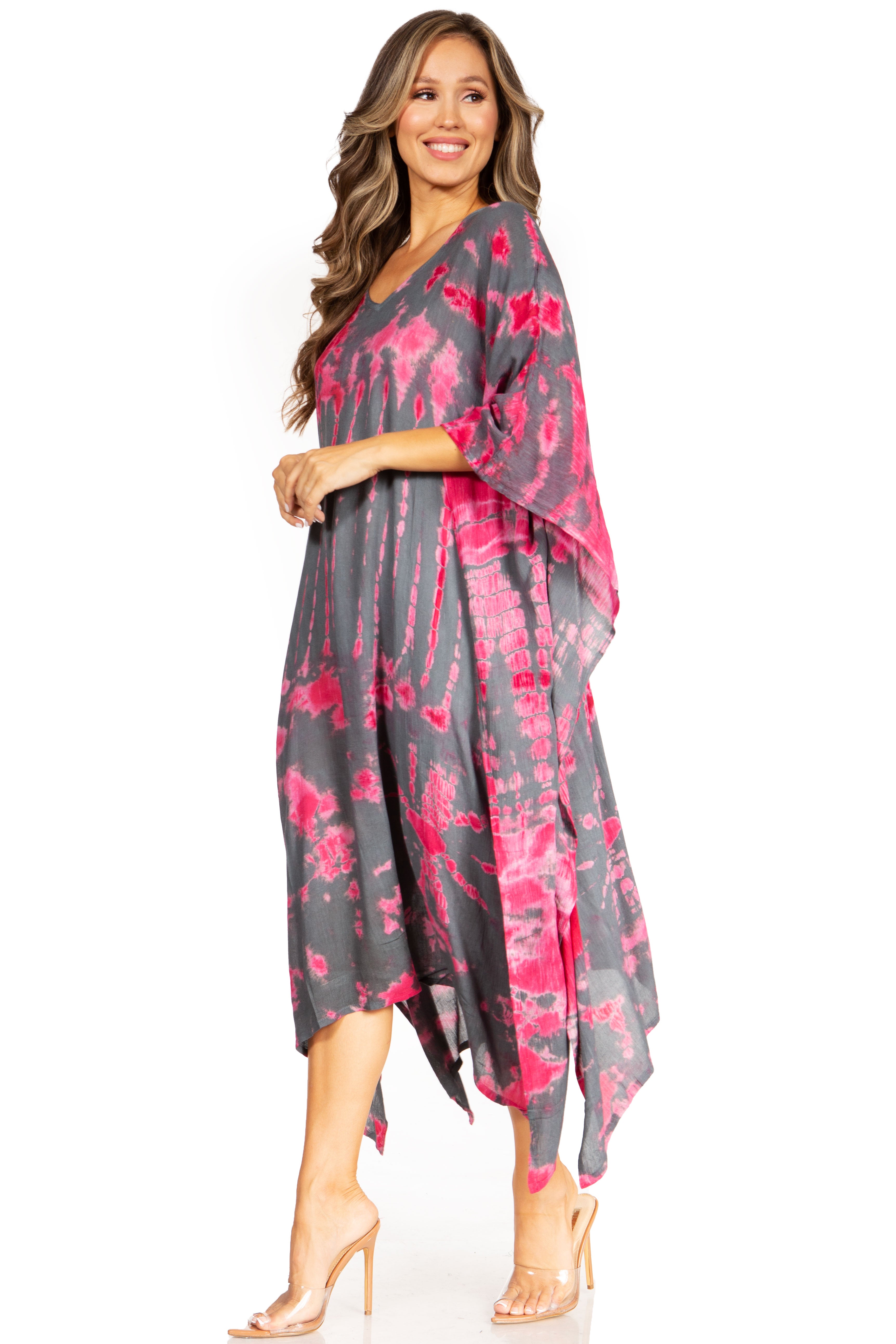 Sakkas Clementine Tie Dye Caftan