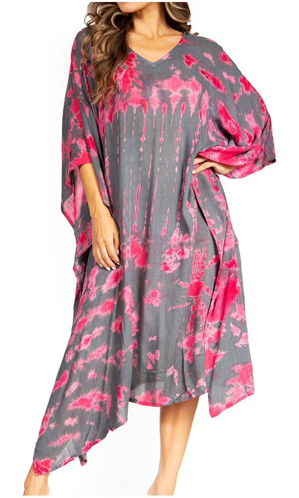 Sakkas Clementine Tie Dye Caftan