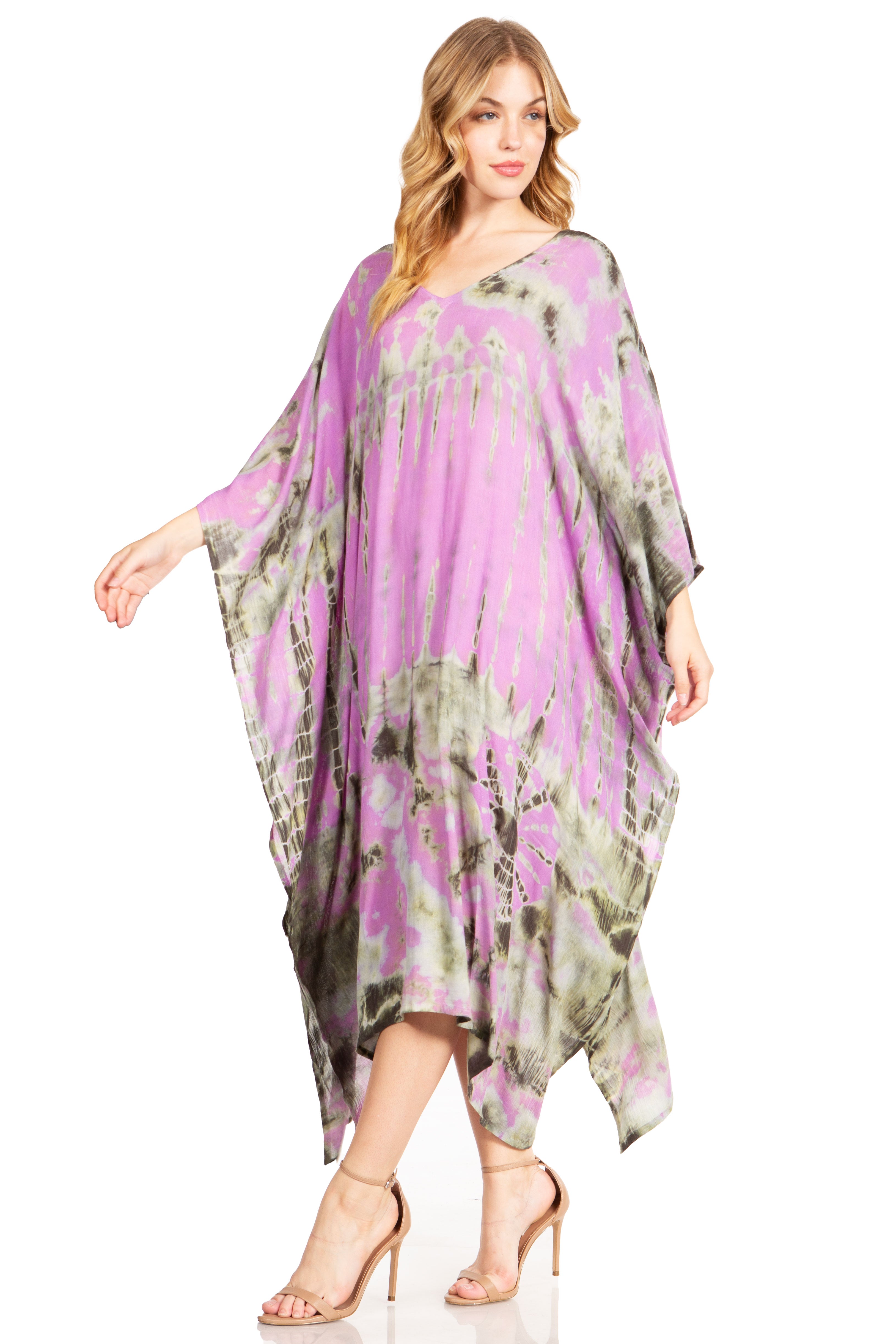 Sakkas Clementine Tie Dye Caftan