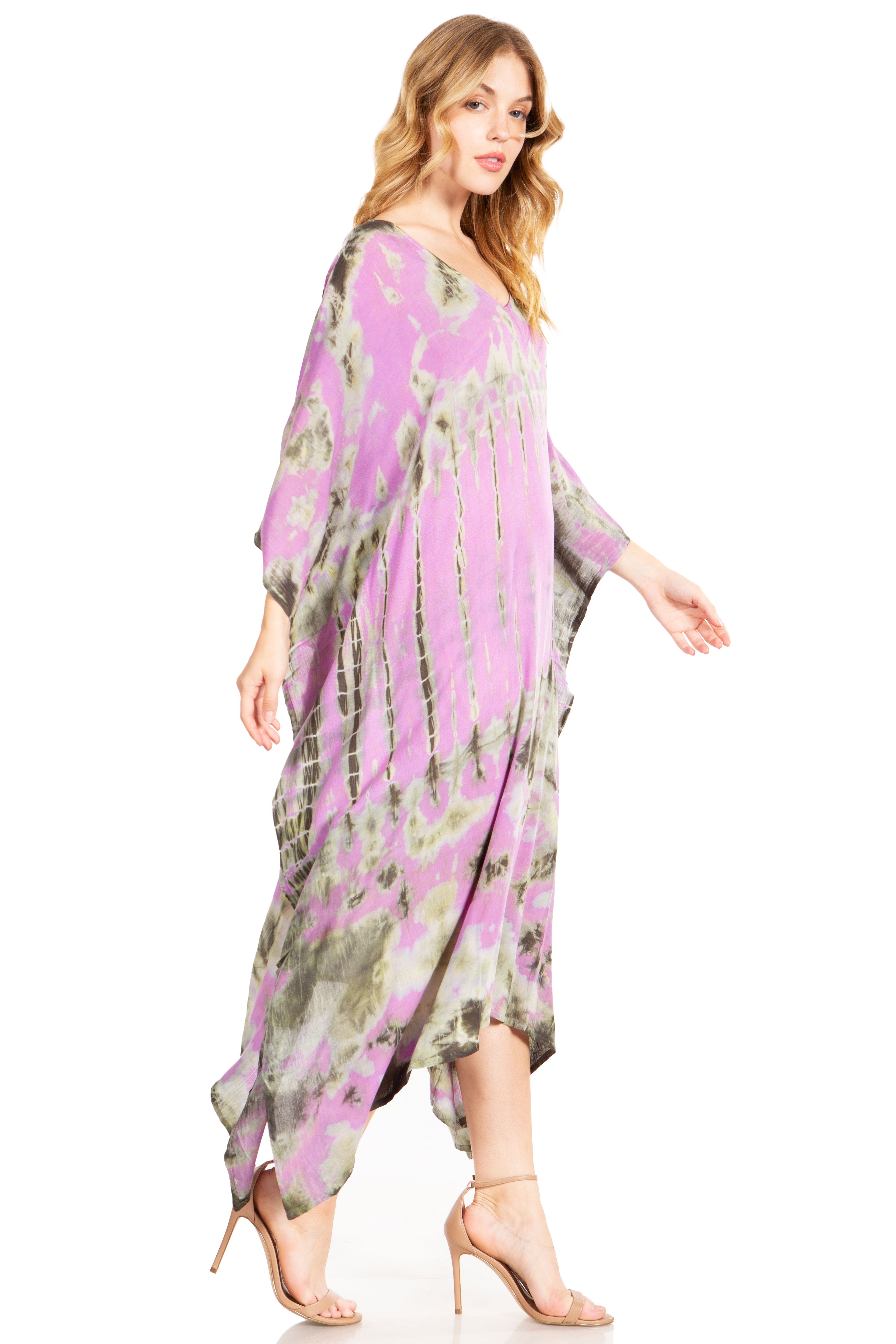 Sakkas Clementine Tie Dye Caftan