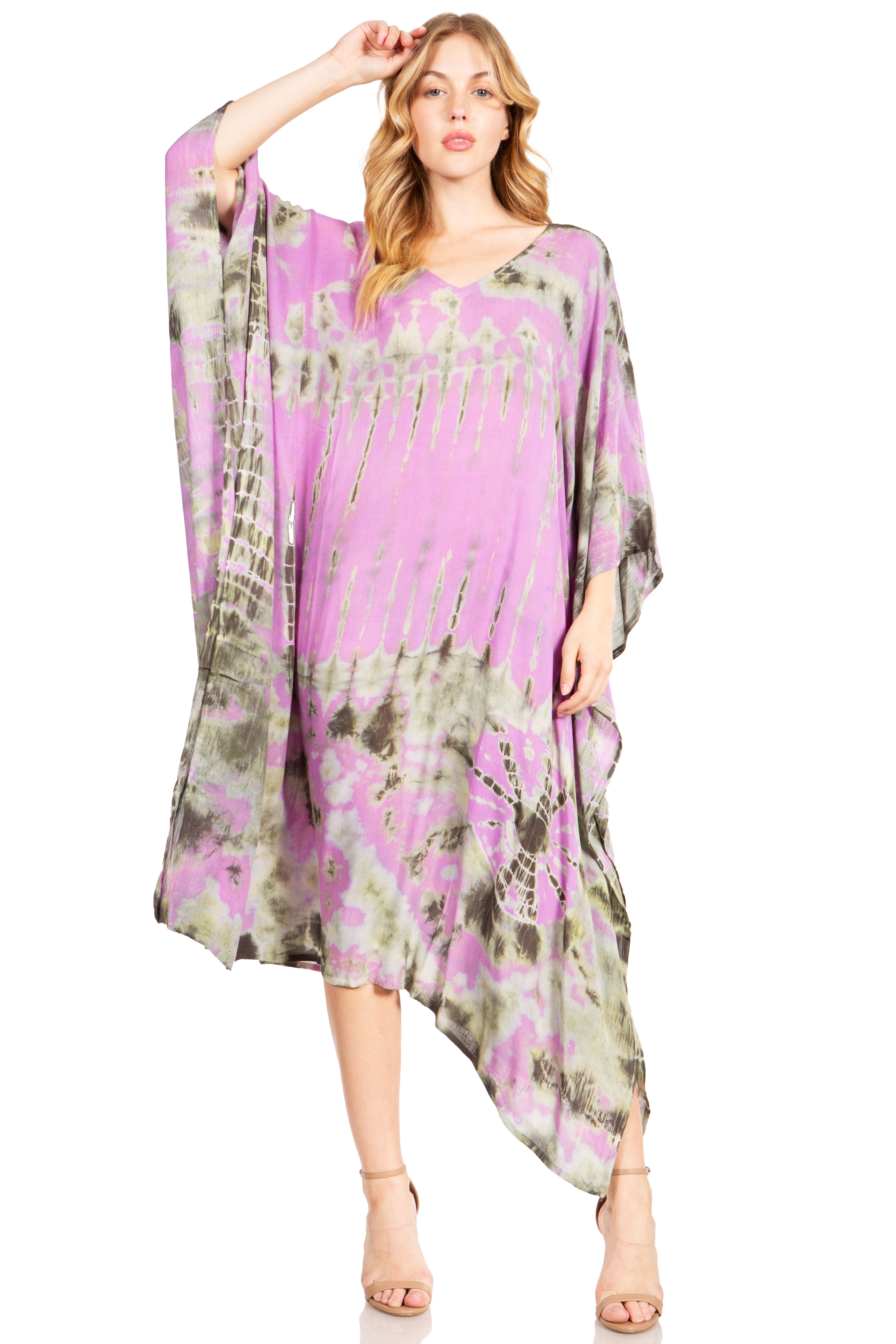 Sakkas Clementine Tie Dye Caftan