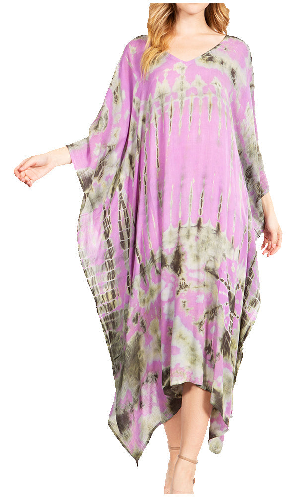 Sakkas Clementine Tie Dye Caftan