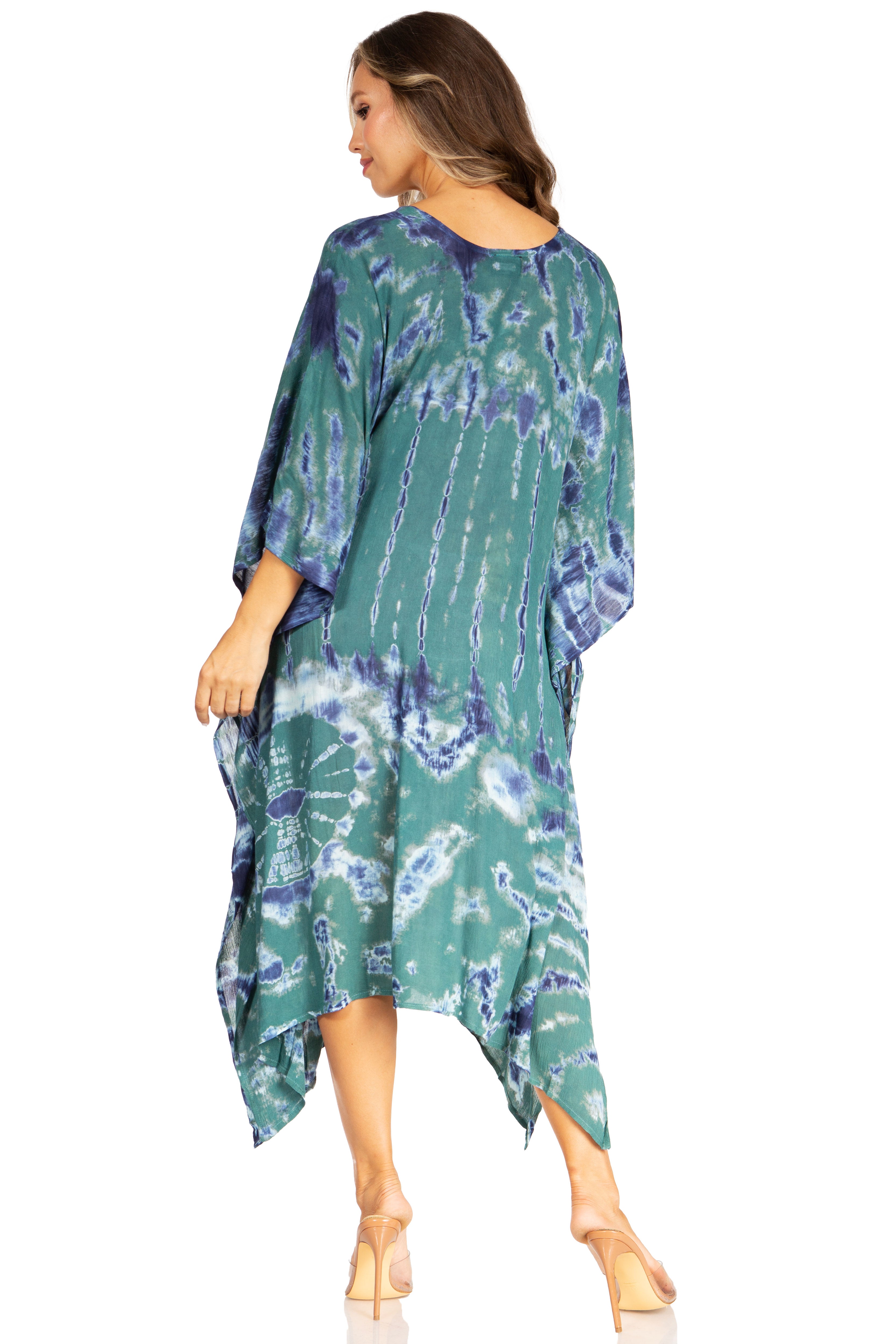Sakkas Clementine Tie Dye Caftan
