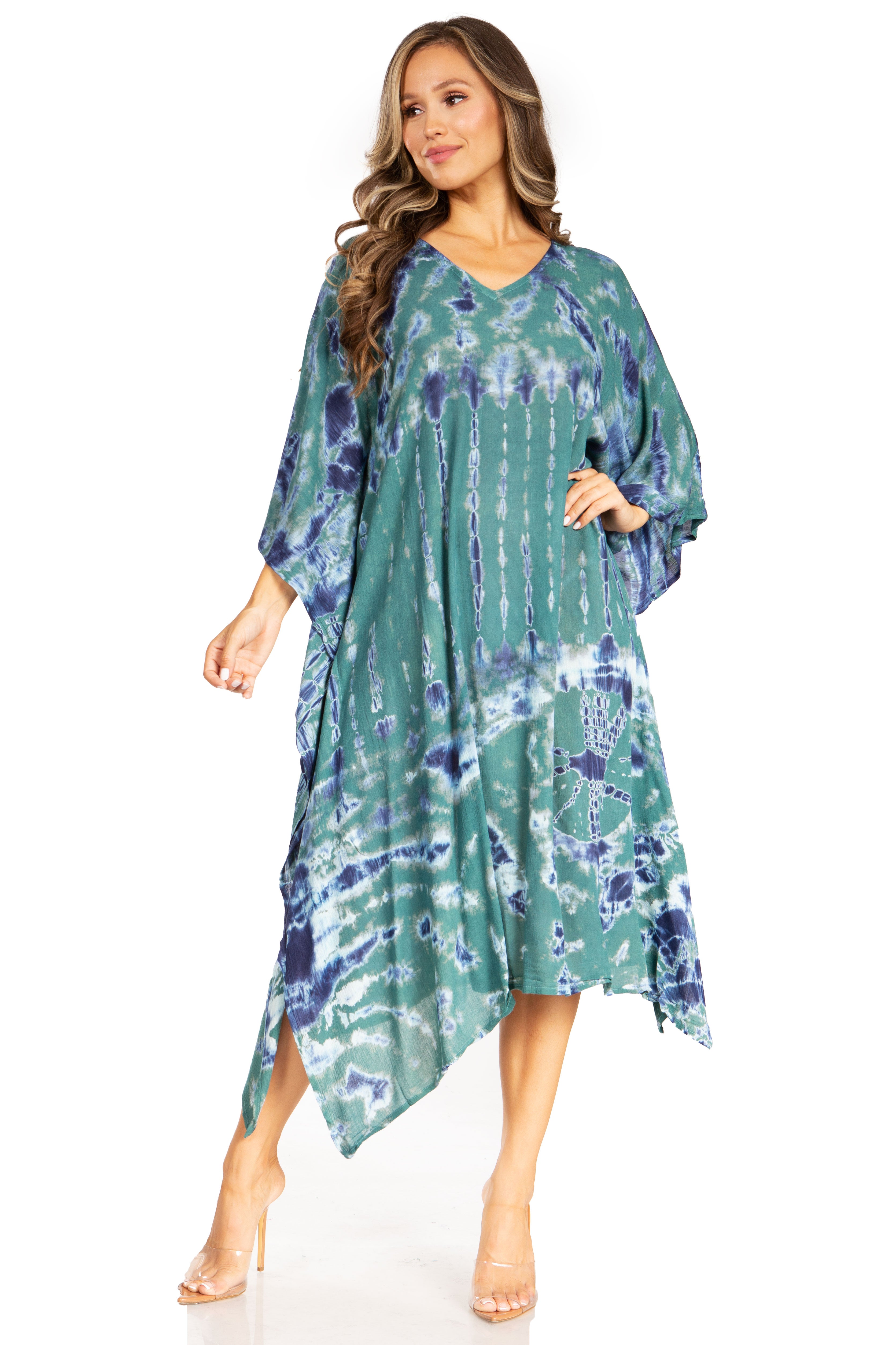 Sakkas Clementine Tie Dye Caftan
