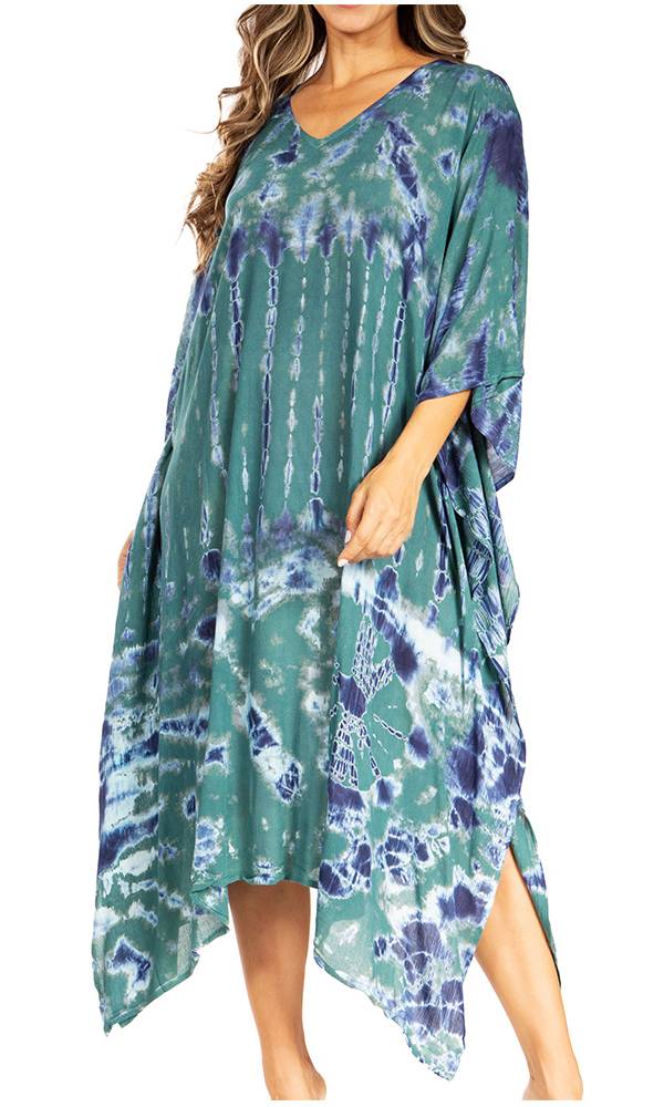 Sakkas Clementine Tie Dye Caftan