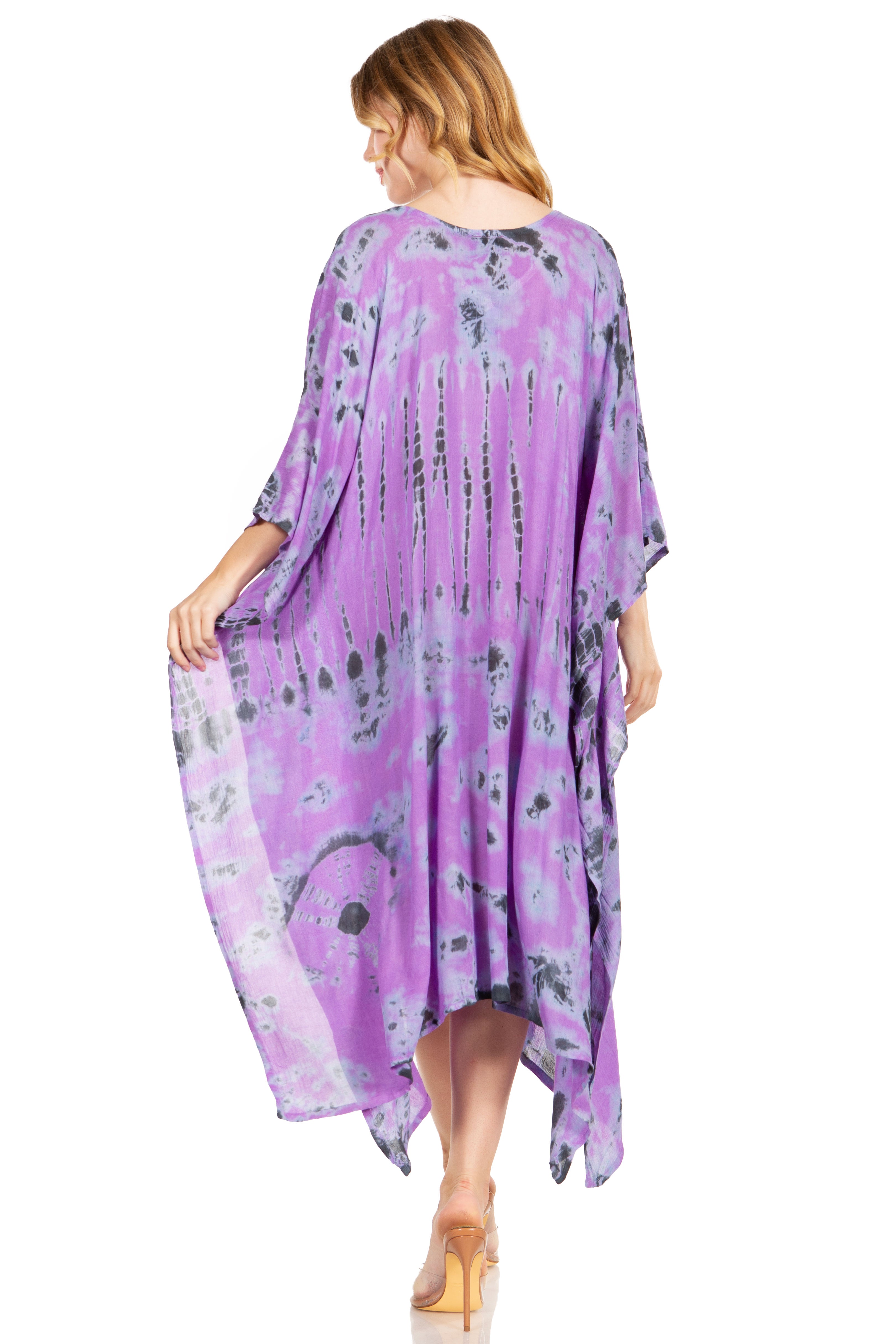 Sakkas Clementine Tie Dye Caftan
