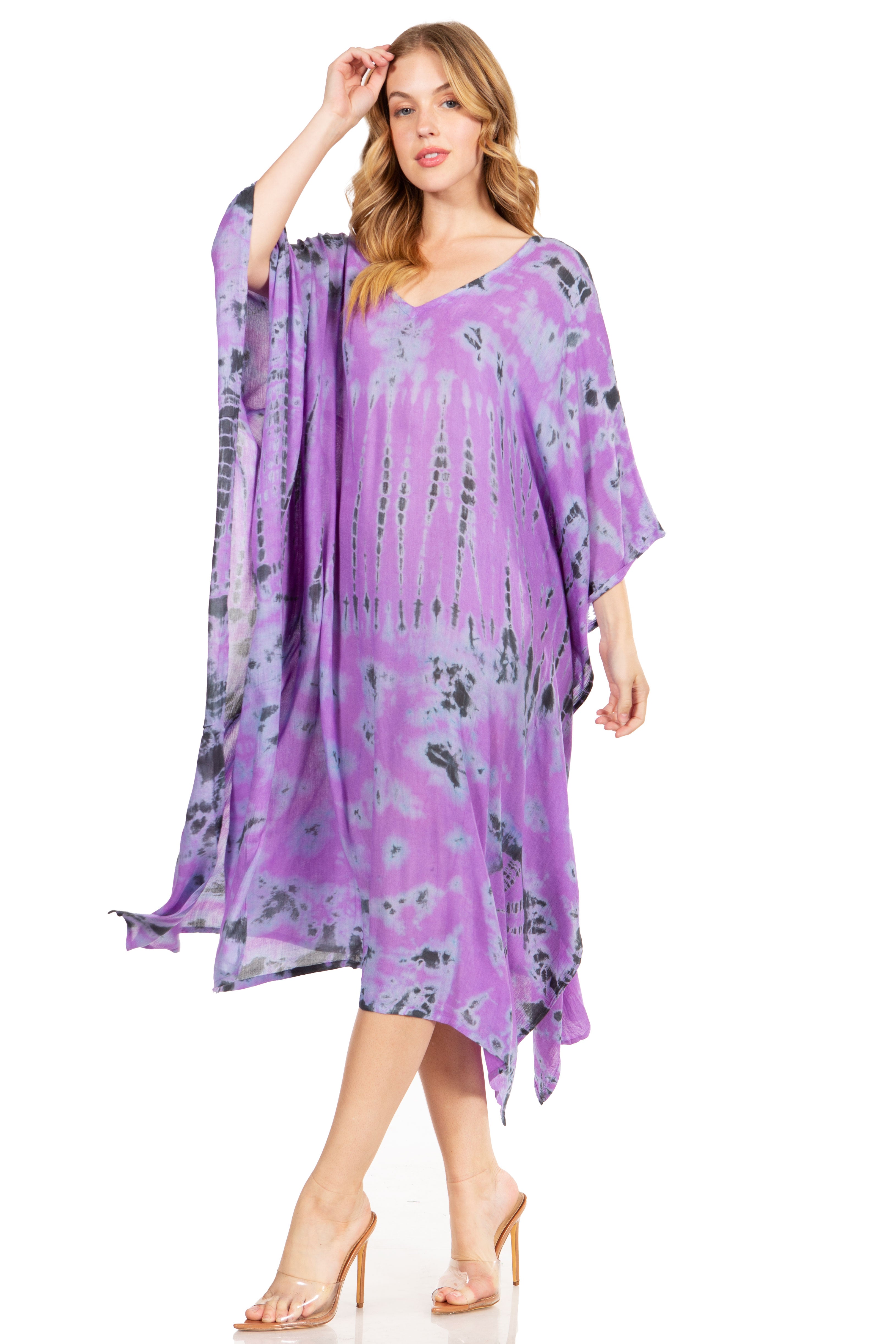 Sakkas Clementine Tie Dye Caftan