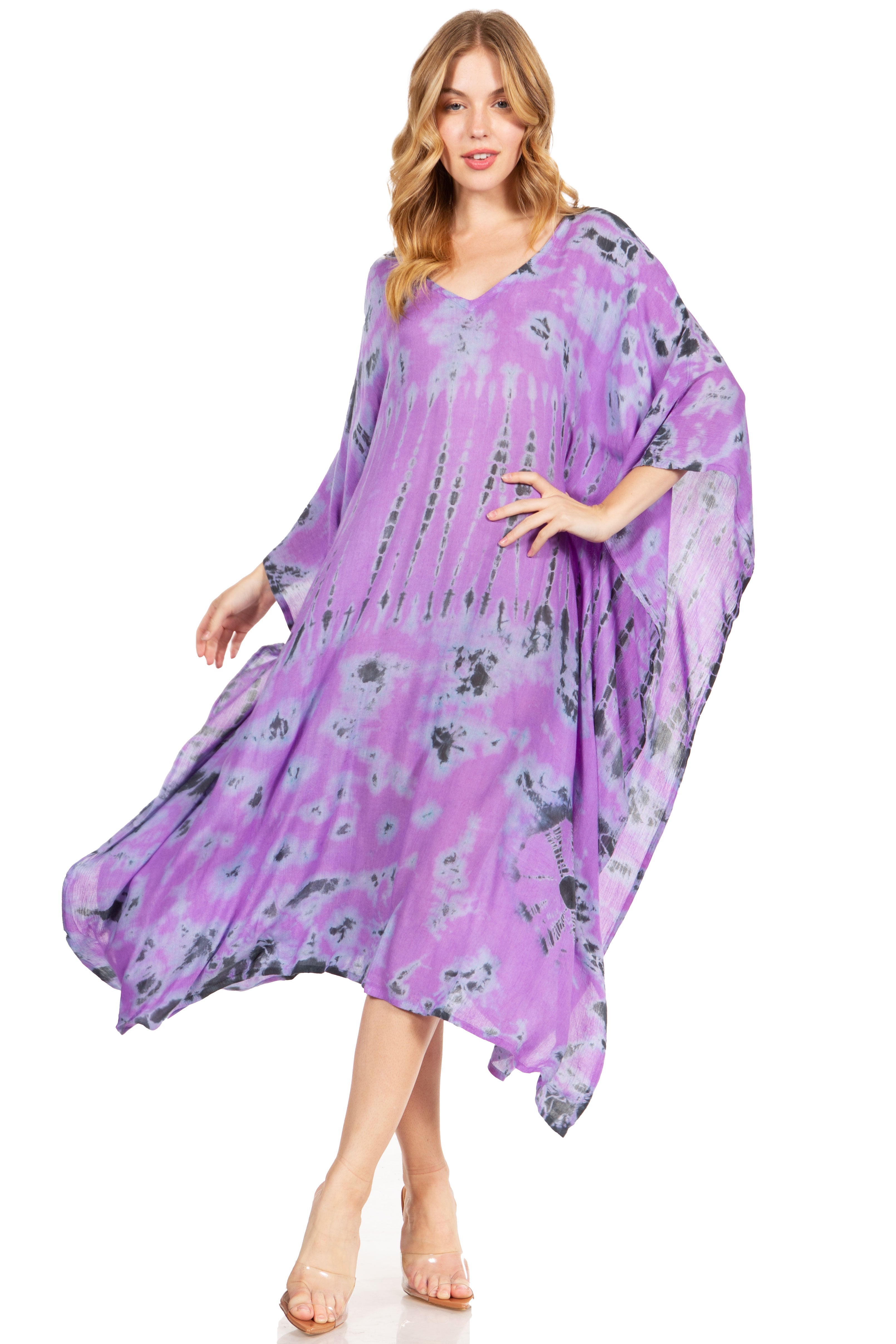 Sakkas Clementine Tie Dye Caftan