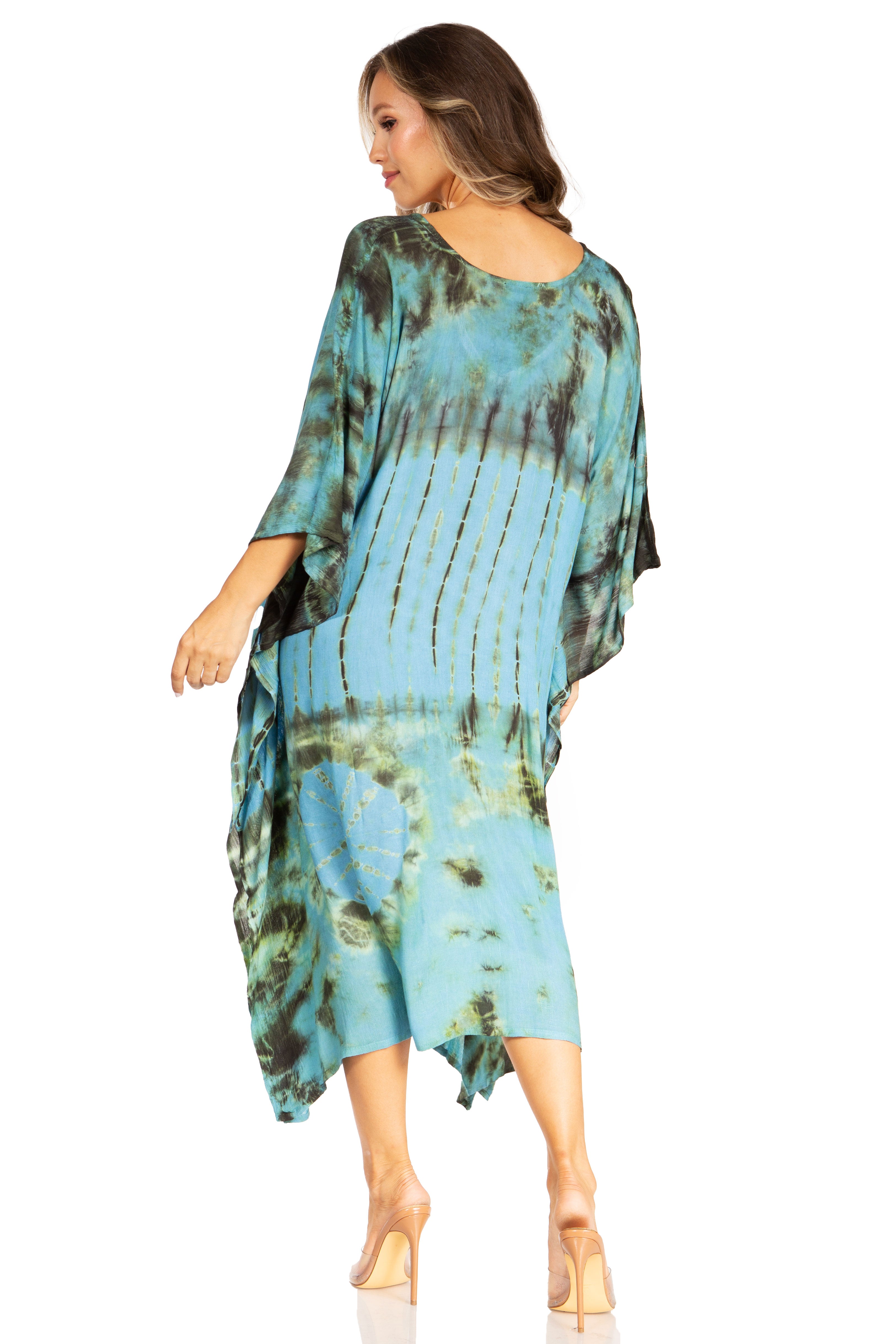 Sakkas Clementine Tie Dye Caftan