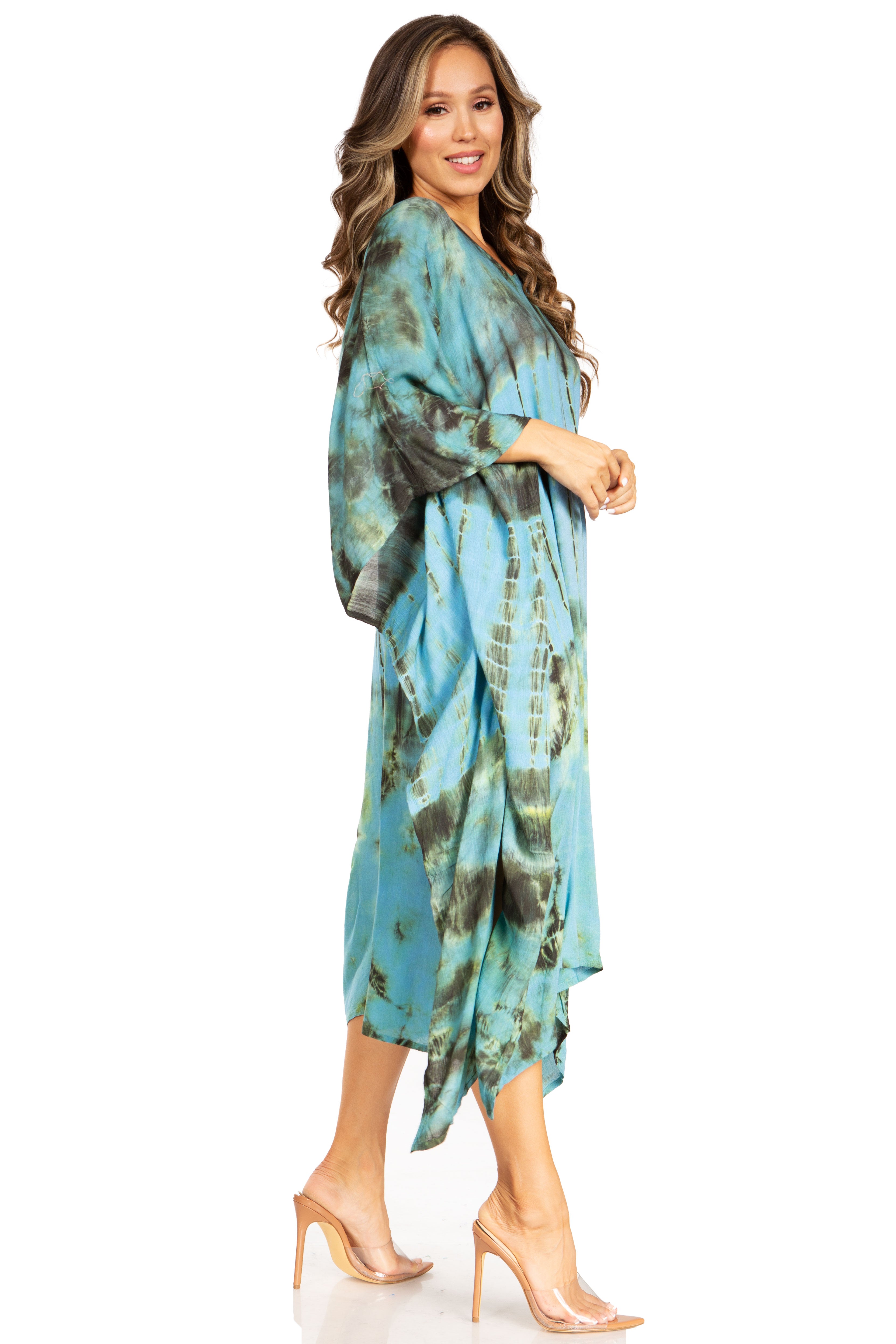 Sakkas Clementine Tie Dye Caftan