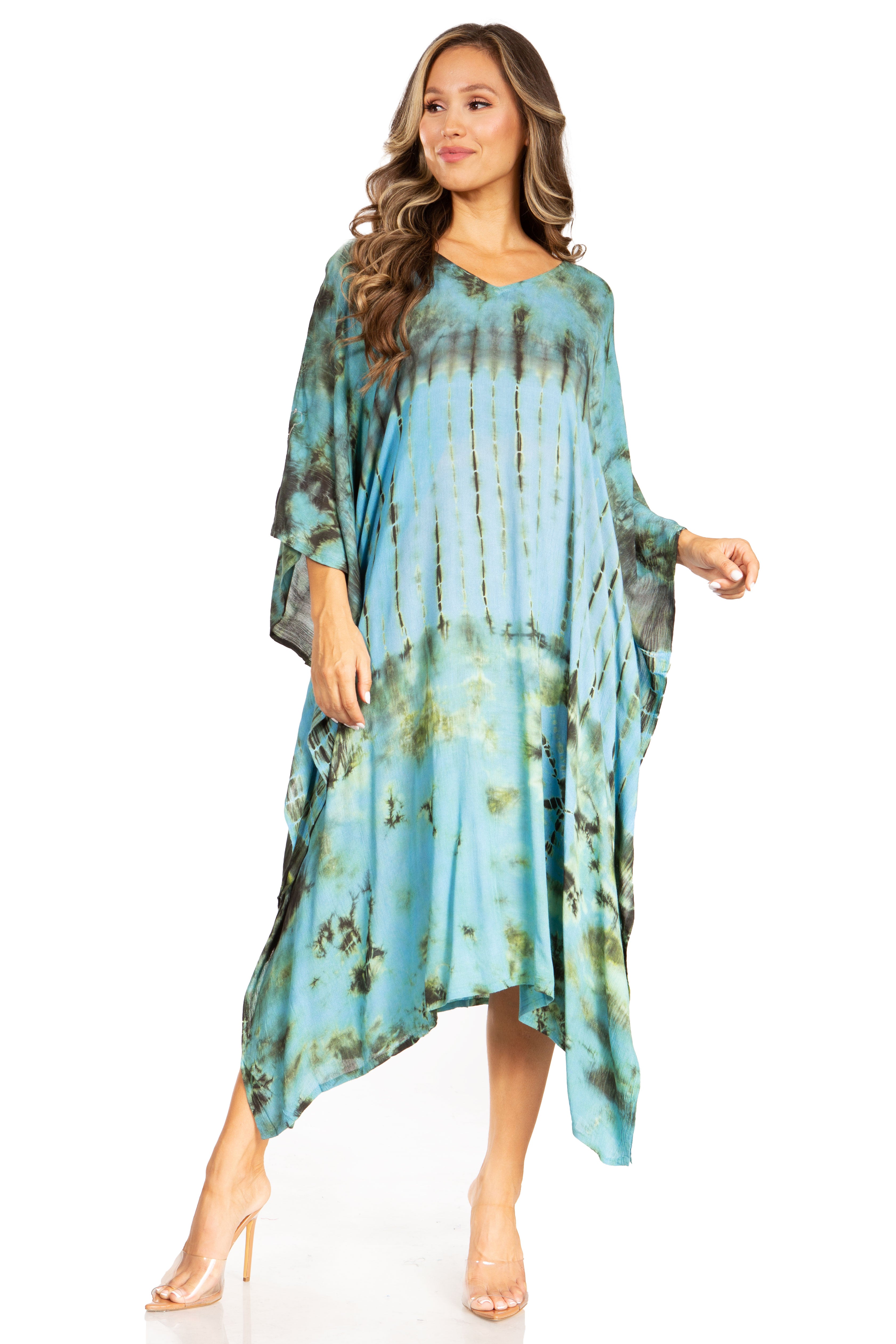 Sakkas Clementine Tie Dye Caftan