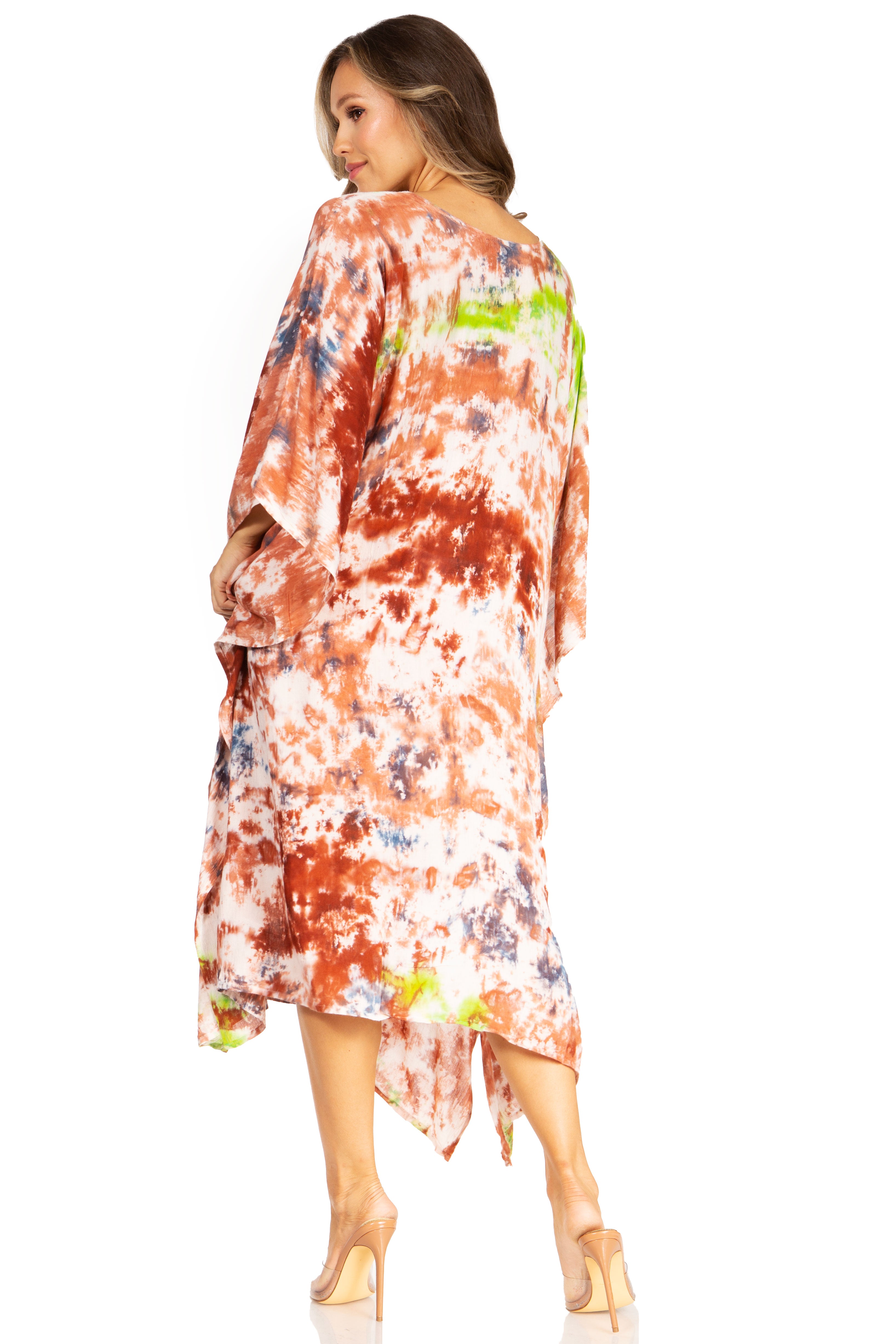 Sakkas - Clementine Second Women's Tie Dye Caftan Dress